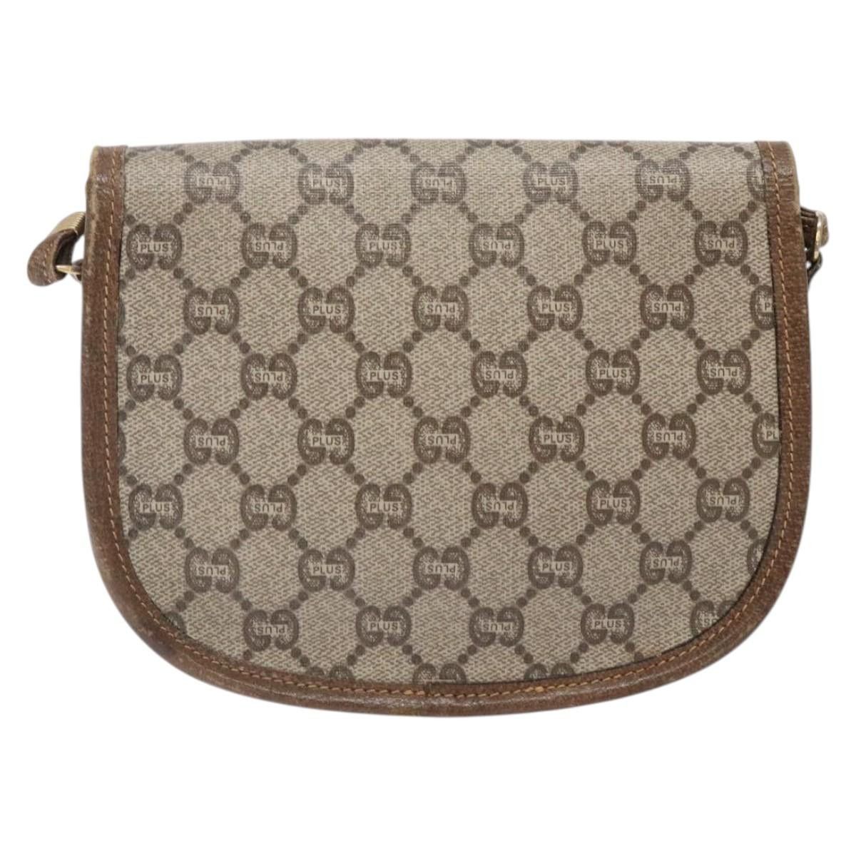 Gucci GUCCI GG Plus Supreme Shoulder Bag Pvc Beige Gold Size ONE SIZE - 3 Thumbnail