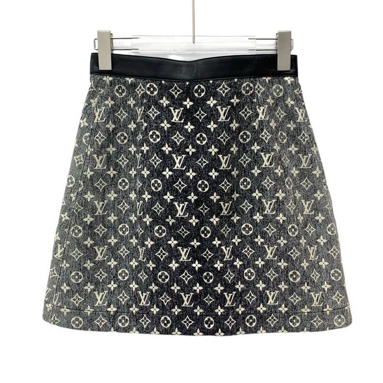 Louis Vuitton Louis Vuitton 23 black and grey logo full print cotton sin Size 35" - 2 Thumbnail