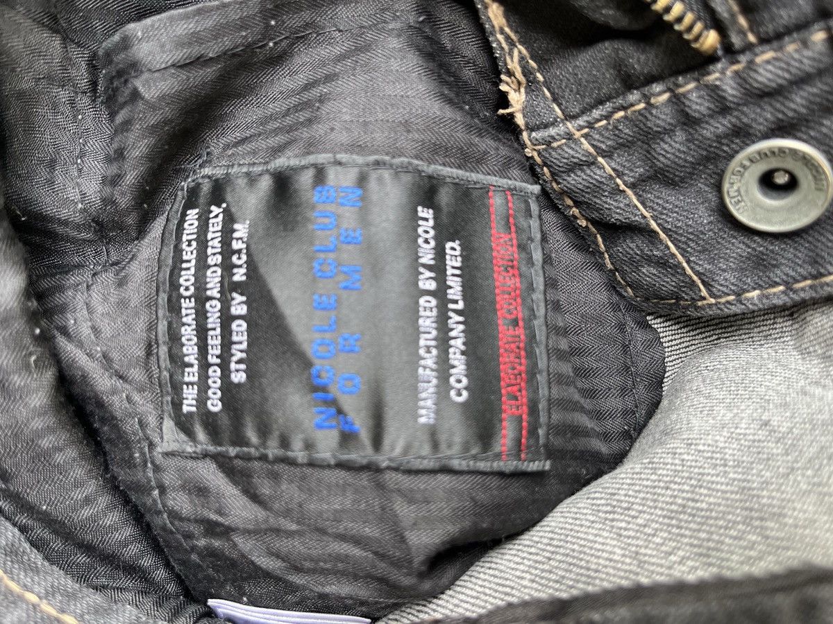 Japanese Brand × Vintage Nicole Club For Men zipper pocket denim pants Size US 32 / EU 48 - 9 Thumbnail