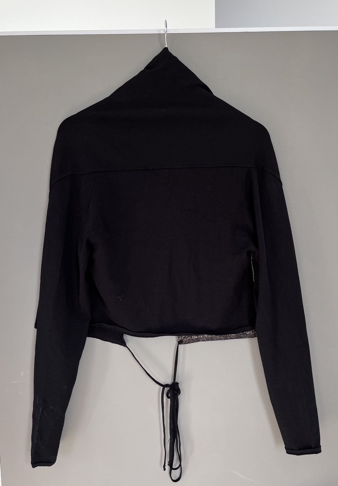 Sarah Pacini Sarah Pacini Viscose Avant Garde Wrap Cape Cardigan Size ONE SIZE - 2 Thumbnail