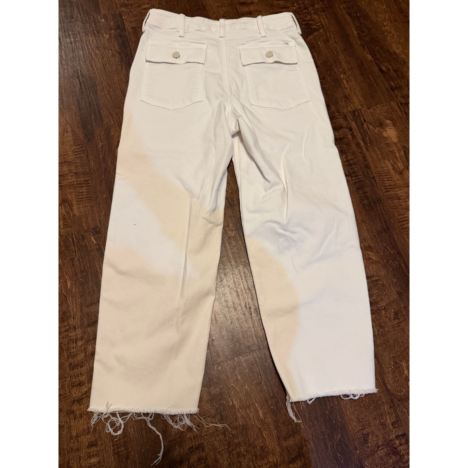 Mother Patch Pocket Private Ankle Fray size 27