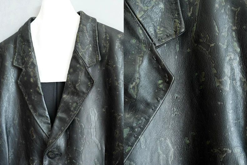 Yohji Yamamoto Yohji Yamamoto Yohji Yamamoto Textured Leather Jacket Limi Size US M / EU 48-50 / 2 - 5 Thumbnail