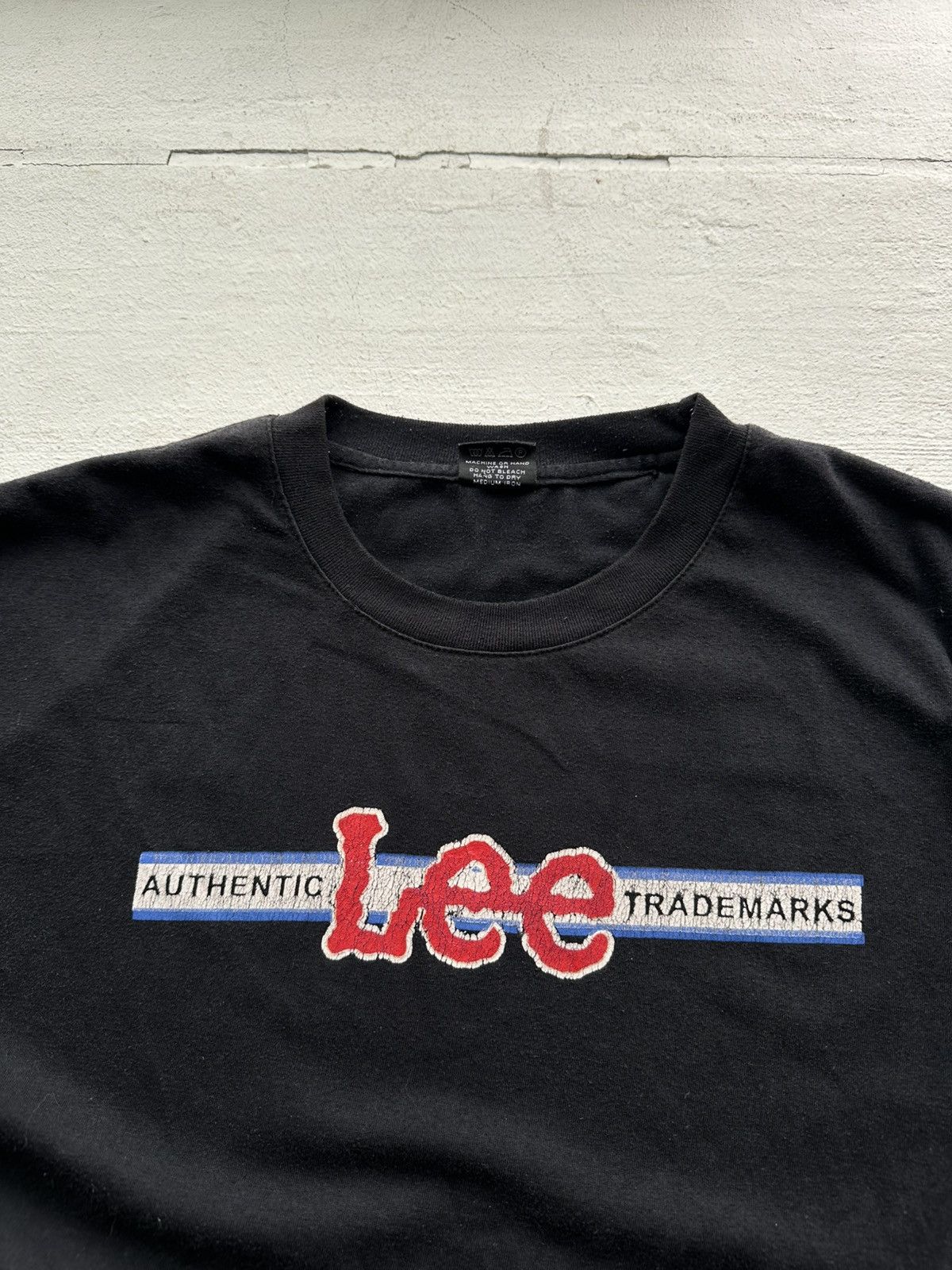 Lee 🚨 VINTAGE 90s LEE SANFORIZED big logo tee Y2k Size US L / EU 52-54 / 3 - 4 Thumbnail