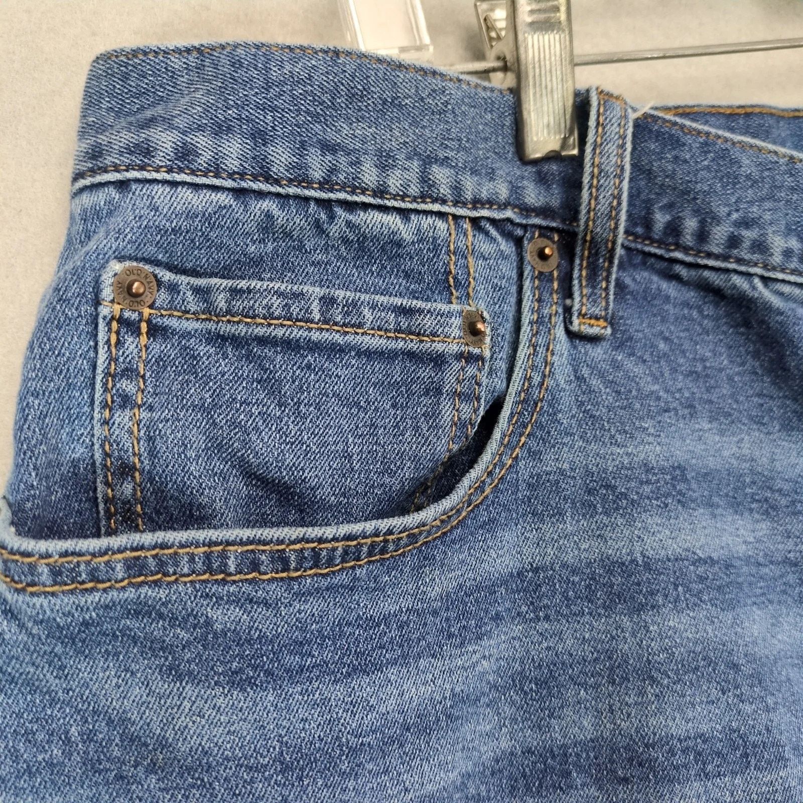 Old Navy Old Navy Men's 40x30 Jeans Athletic Taper Flex Denim Size US 42 / EU 58 - 10 Thumbnail