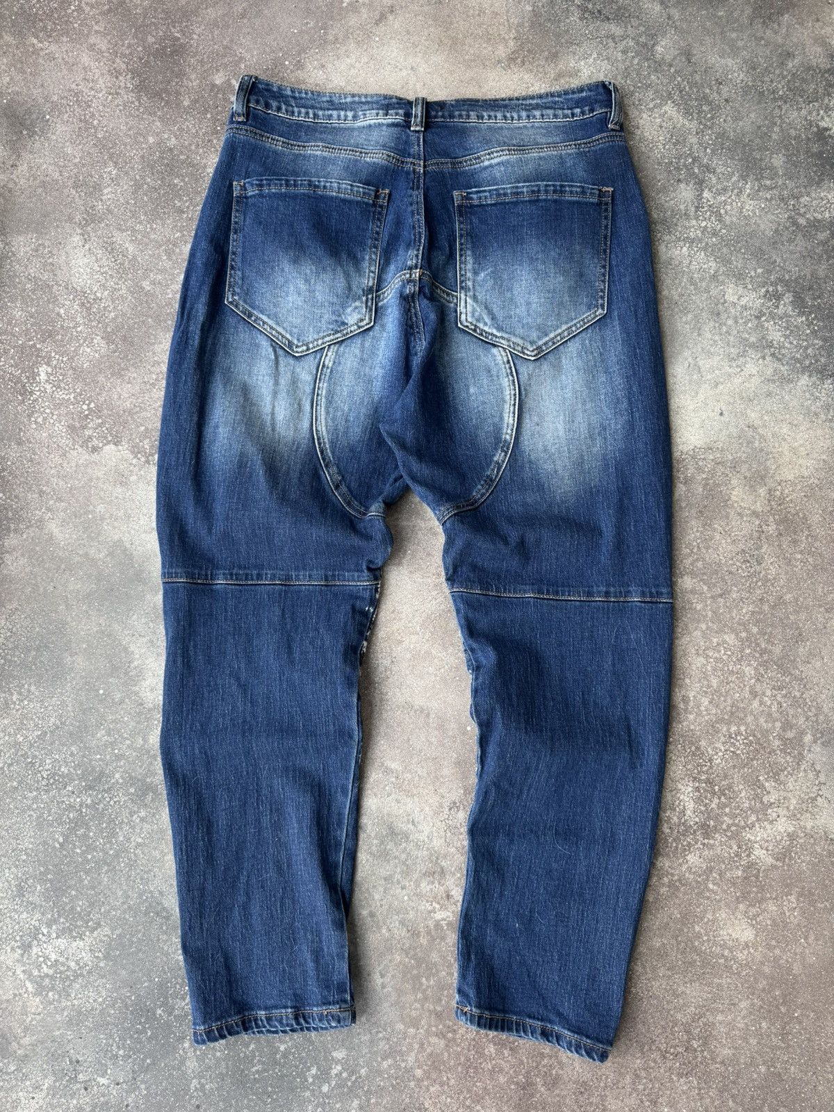 Hysteric Glamour × Japanese Brand × Vintage Vintage Painted Patchwork Washed Distressed Y2K Jeans Size US 32 / EU 48 - 8 Thumbnail