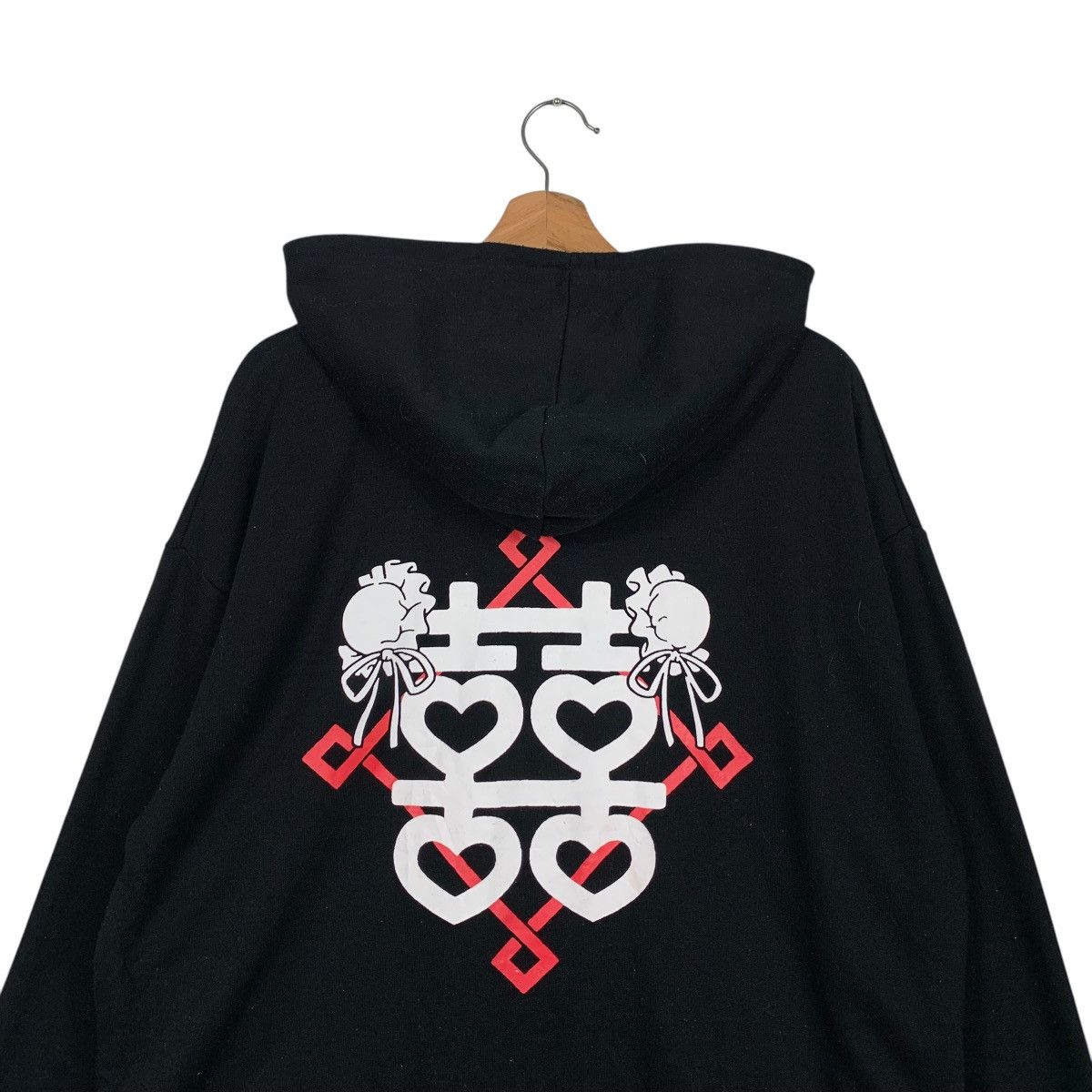 Japanese Brand LISTEN FLAVOUR Mandarin Zipper Hoodies Big Logo #1774-C78 Size US L / EU 52-54 / 3 - 11 Thumbnail
