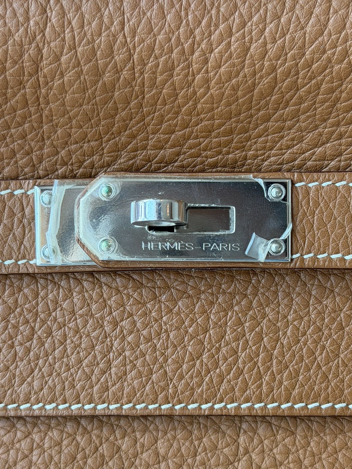 Hermes Hermes Gold Taurillon Clemence Kelly 50 Travel Bag Size ONE SIZE - 9 Thumbnail