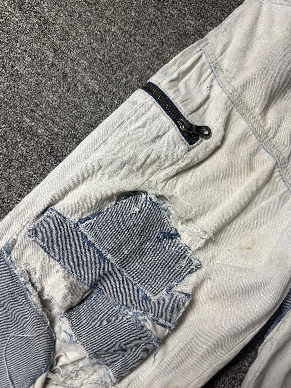 Japanese Brand Fieldcore Aerolight Stretch Jeans with Patches (172) Size US 32 / EU 48 - 8 Thumbnail
