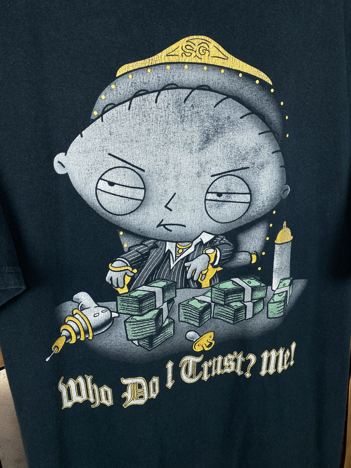 Vintage 🍿Vintage 2000 T-Shirt Family Guy Stevie Who Do I Trust? Me!🍿 Size US XL / EU 56 / 4 - 2 Thumbnail