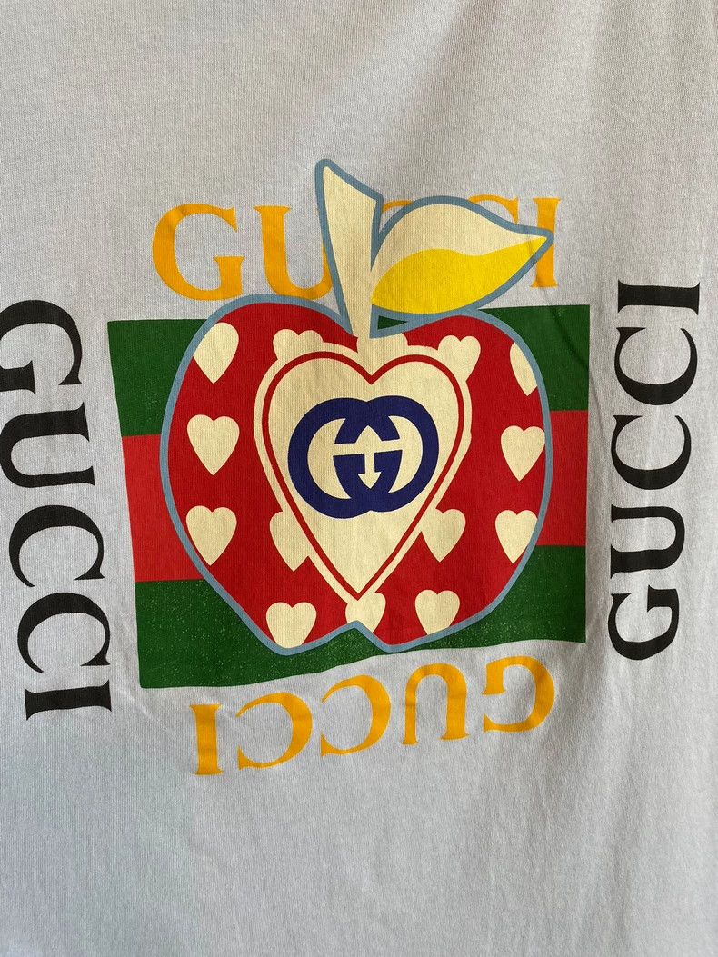 Gucci GucciApple letter short-sleeved T-shirt 2503-Nextarrow Size US M / EU 48-50 / 2 - 4 Thumbnail
