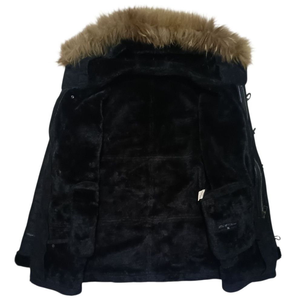 14th Addiction Mod Blistered Suede White Fur Jacket Size US L / EU 52-54 / 3 - 3 Thumbnail