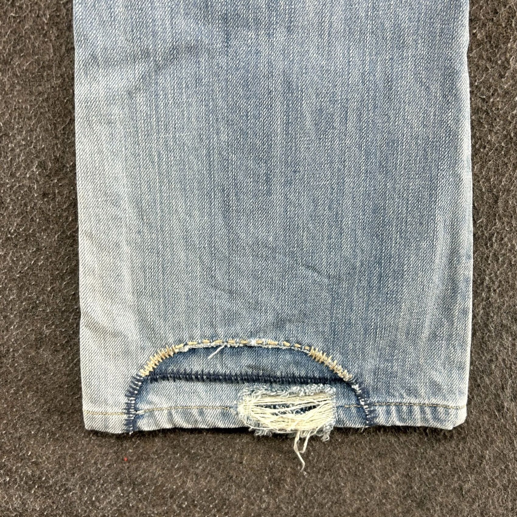 Abercrombie & Fitch VINTAGE Abercrombie Jeans Women 4 Blue Bootcut Flare High Rise Patchwork 90s Denim Distressed Pockets 5-Pocket Blue Cotton Spandex Womens Jeans Size 27" / US 4 / IT 40 - 7 Thumbnail