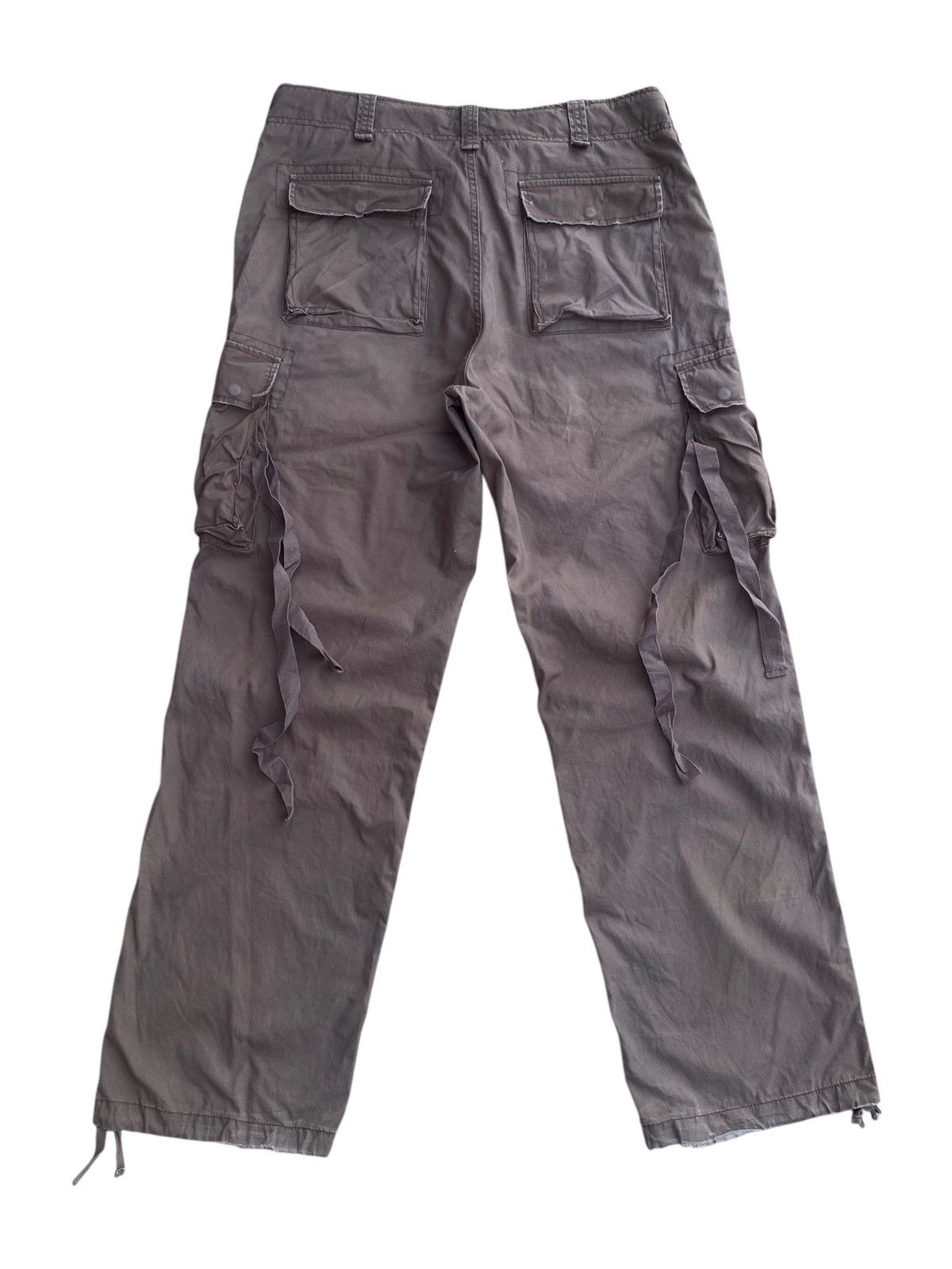 If Six Was Nine × Japanese Brand RealCrush Tactical Baggy Double Knee Bondage Cargo Pants Size US 35 - 11 Thumbnail