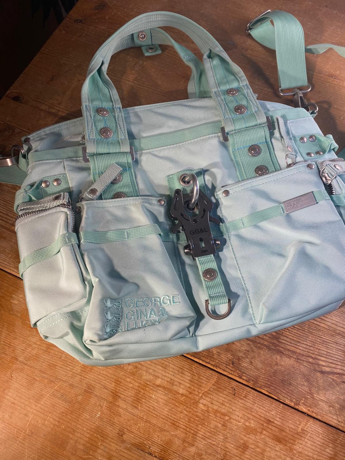 George Gina & Lucy George Gina & Lucy GG&L Shoulder Bag Light Blue Y2K Vintage Size ONE SIZE - 1 Thumbnail