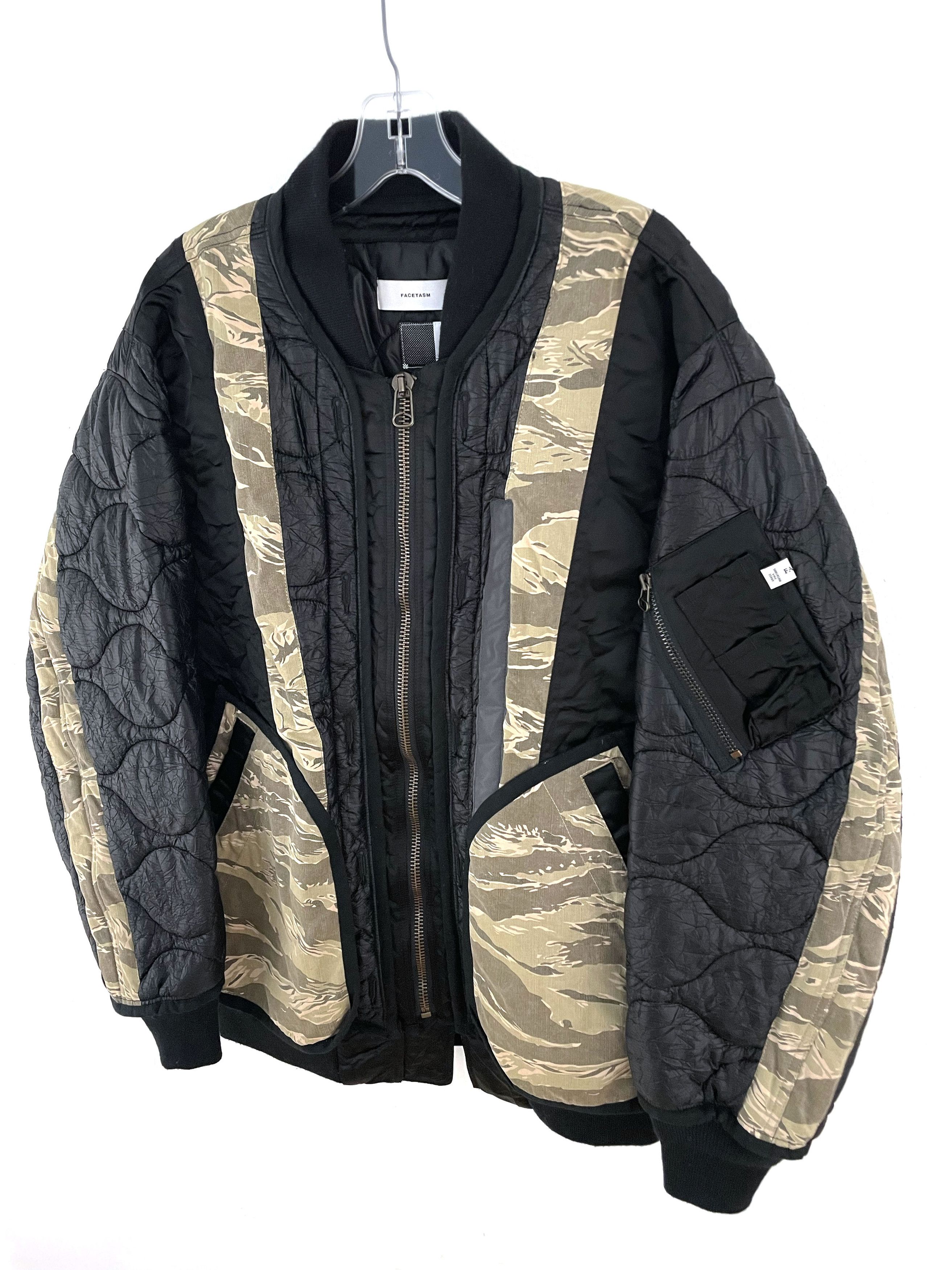 Facetasm AW18 Camo Quilted Bomber Jacket Size US XL / EU 56 / 4 - 2 Thumbnail