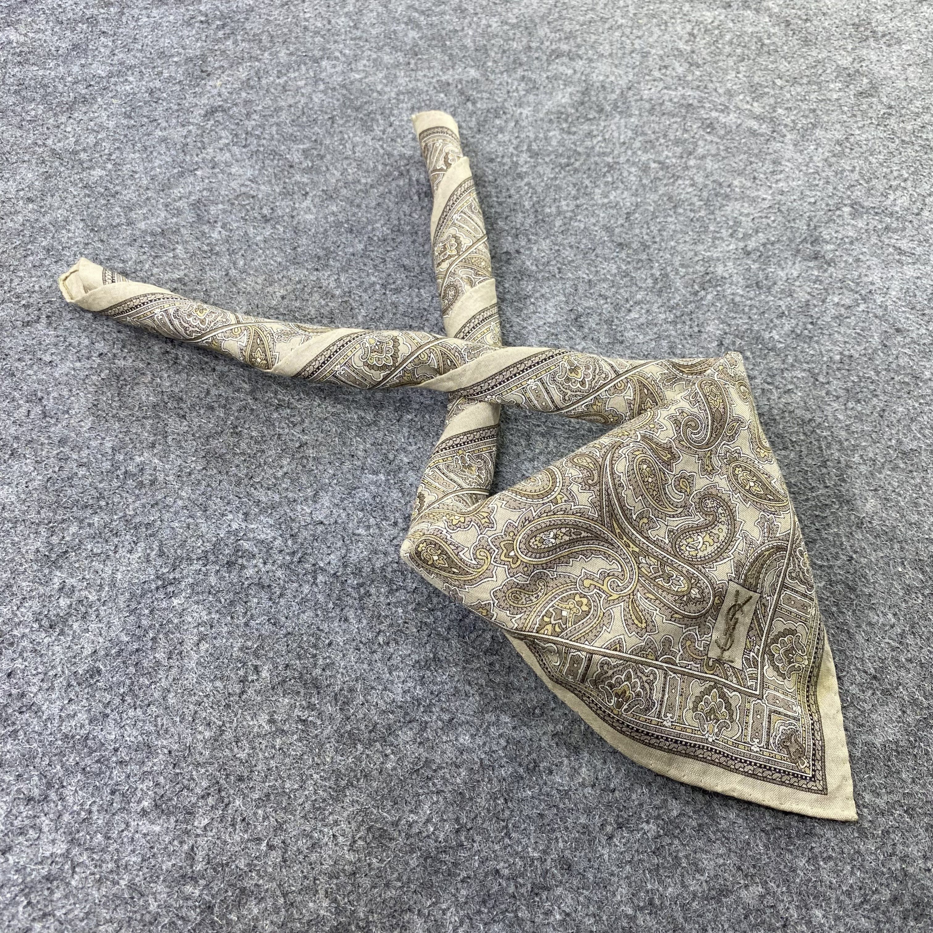 Yves Saint Laurent YSL Handkerchief Neckerchief Bandana-B1734 Size ONE SIZE - 1 Thumbnail