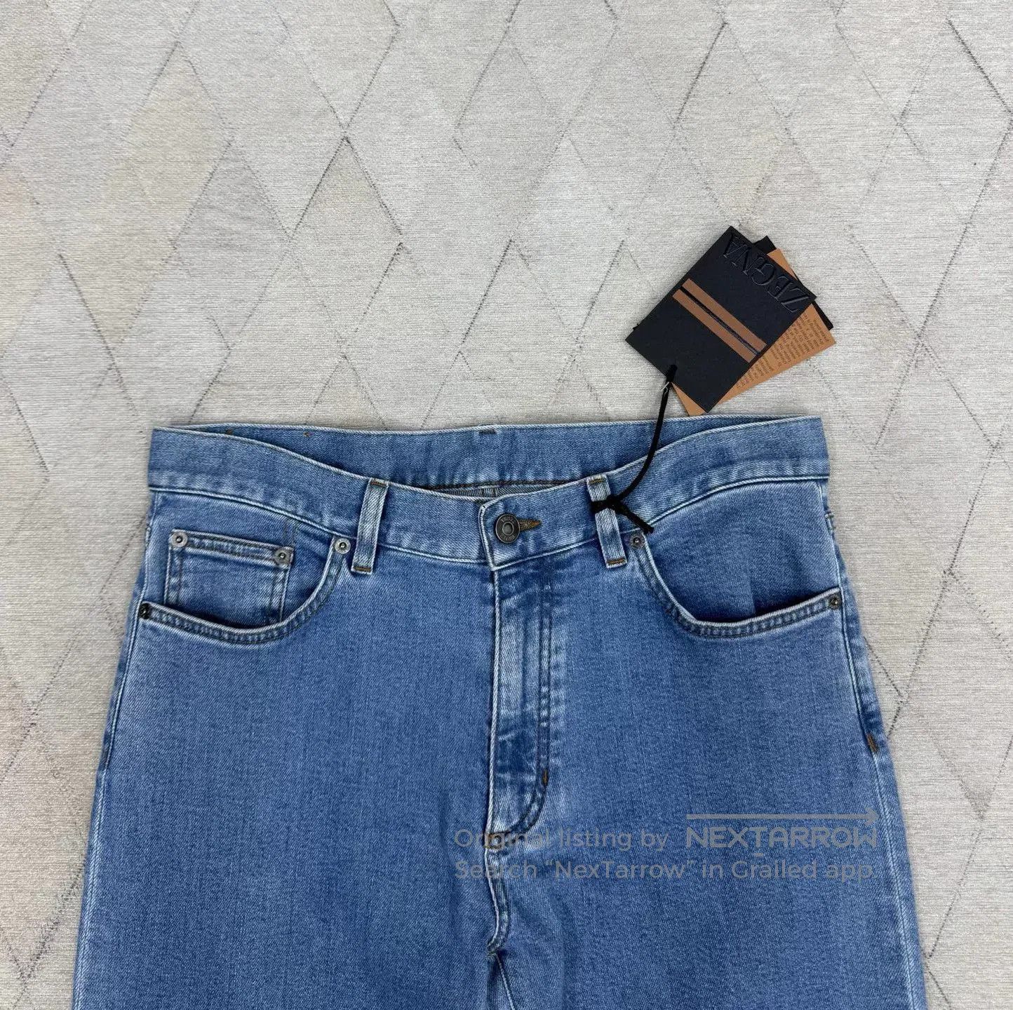 Ermenegildo Zegna Ermenegildo Zegna Light Blue Stretch Jeans. Size US 36 / EU 52 - 2 Thumbnail