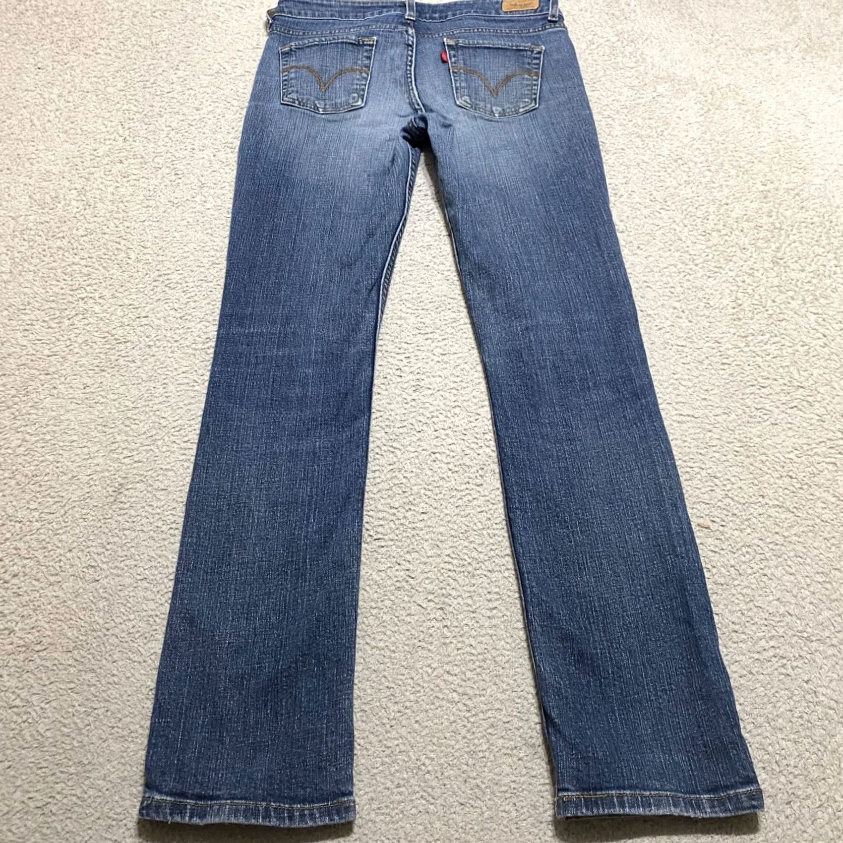 Levi's Levi's 526 Jeans Womens Blue Denim Medium Straight Mid Rise 10 Regular 30x31 5-Pocket Stretch Vintage: No Size 32" / US 10 / IT 46 - 2 Thumbnail