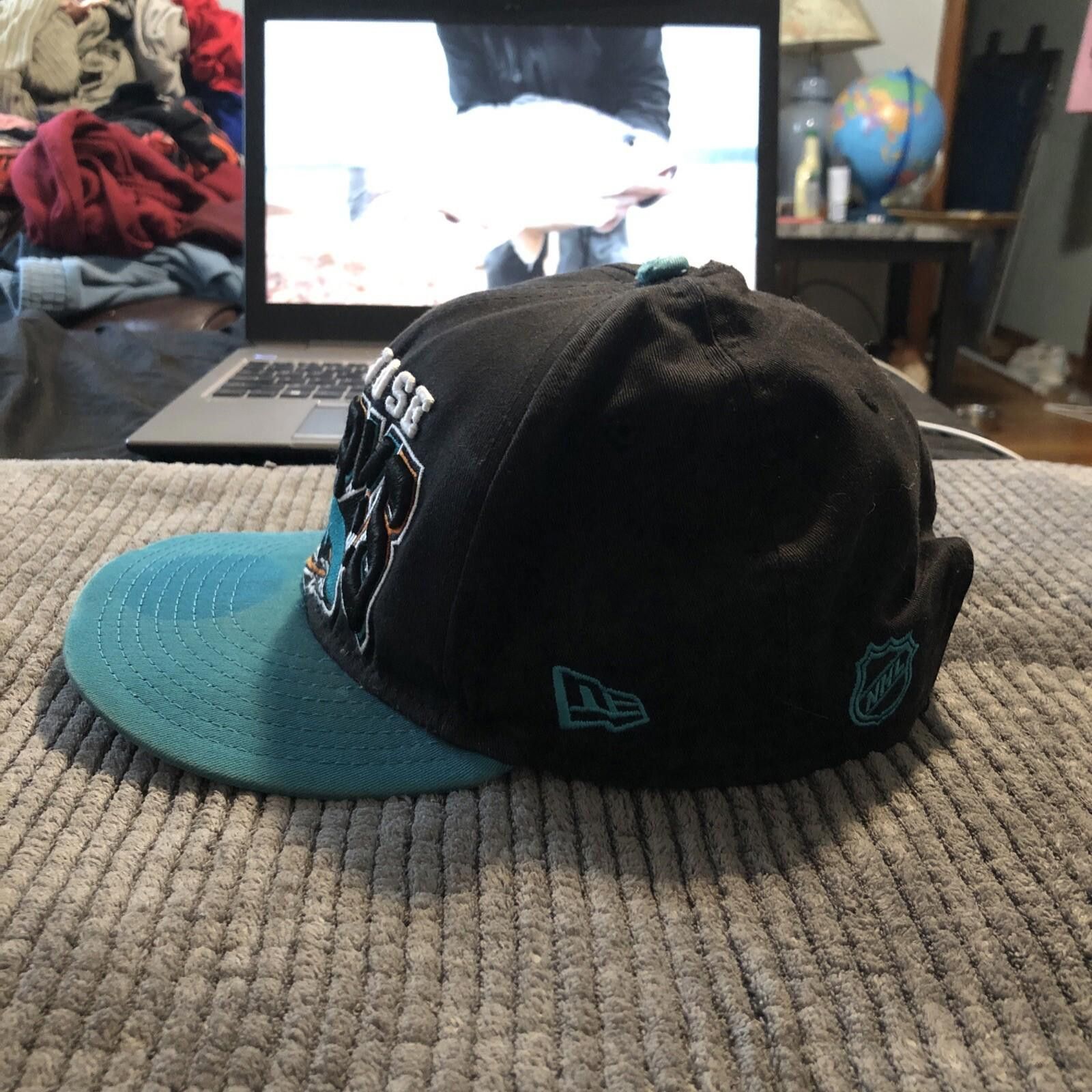 New Era New Era NHL San Jose Sharks Hockey Hat Teal & Black Cap Size ONE SIZE - 3 Thumbnail