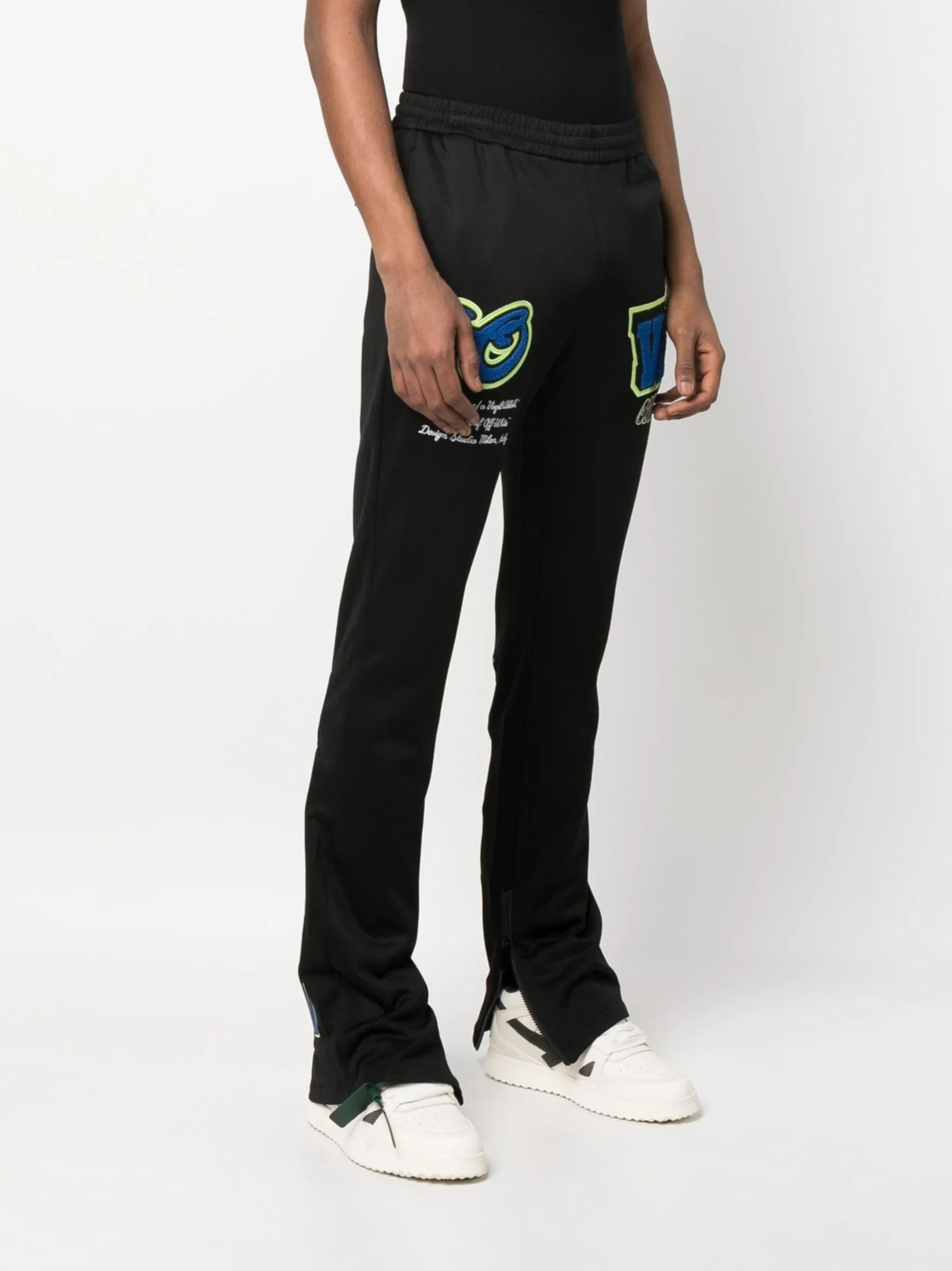 Off-White o1gr1nt0325 Vars Hamer Skinny Track Pant in Black Size US 32 / EU 48 - 3 Thumbnail