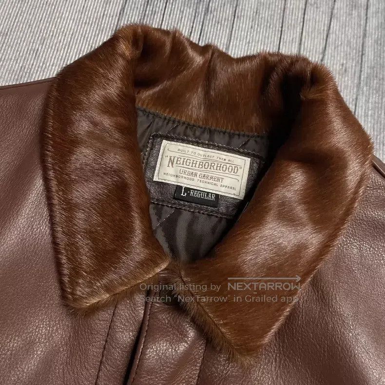 Neighborhood Neighborhood 13AW Vintage Real Leather Biker Jacket with H Size US L / EU 52-54 / 3 - 5 Thumbnail