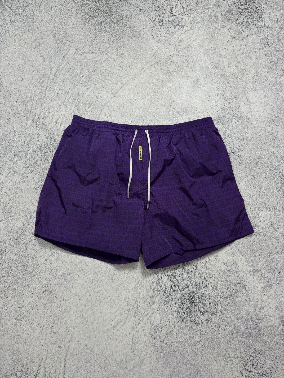 Dsquared2 LUXURY DSQUARED2 NYLON SWIMMING MONOGRAM SHORTS MEN’S Size US 34 / EU 50 - 1 Thumbnail
