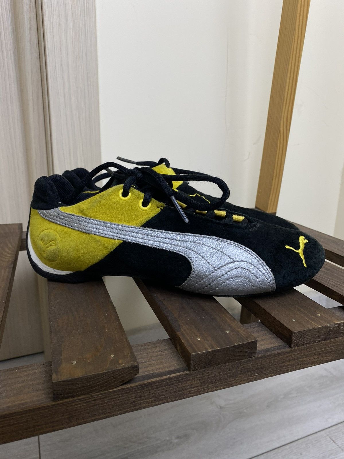 Puma Vintage Puma speed cat black yellow shoes size 39(25 cm) Size US 9 / IT 39 - 8 Thumbnail