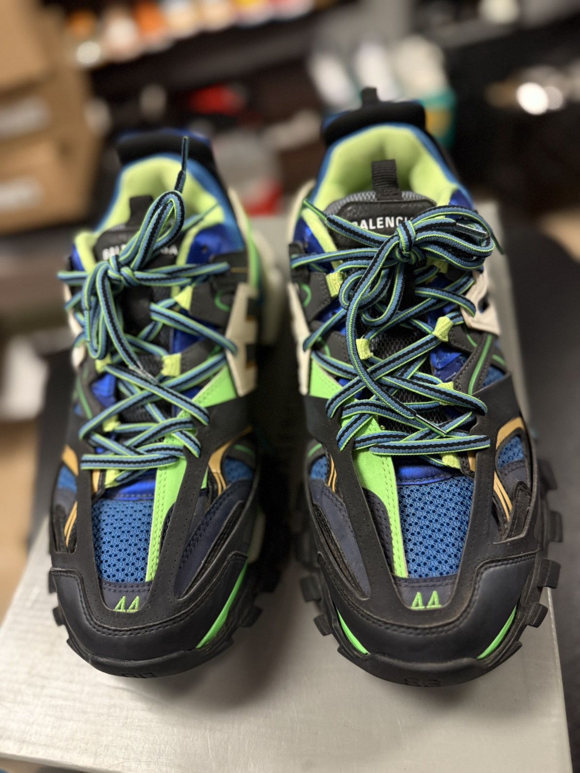 Balenciaga Balenciaga Track Green Blue Size 11US/44EU/10UK Size US 11 / EU 44 - 5 Thumbnail
