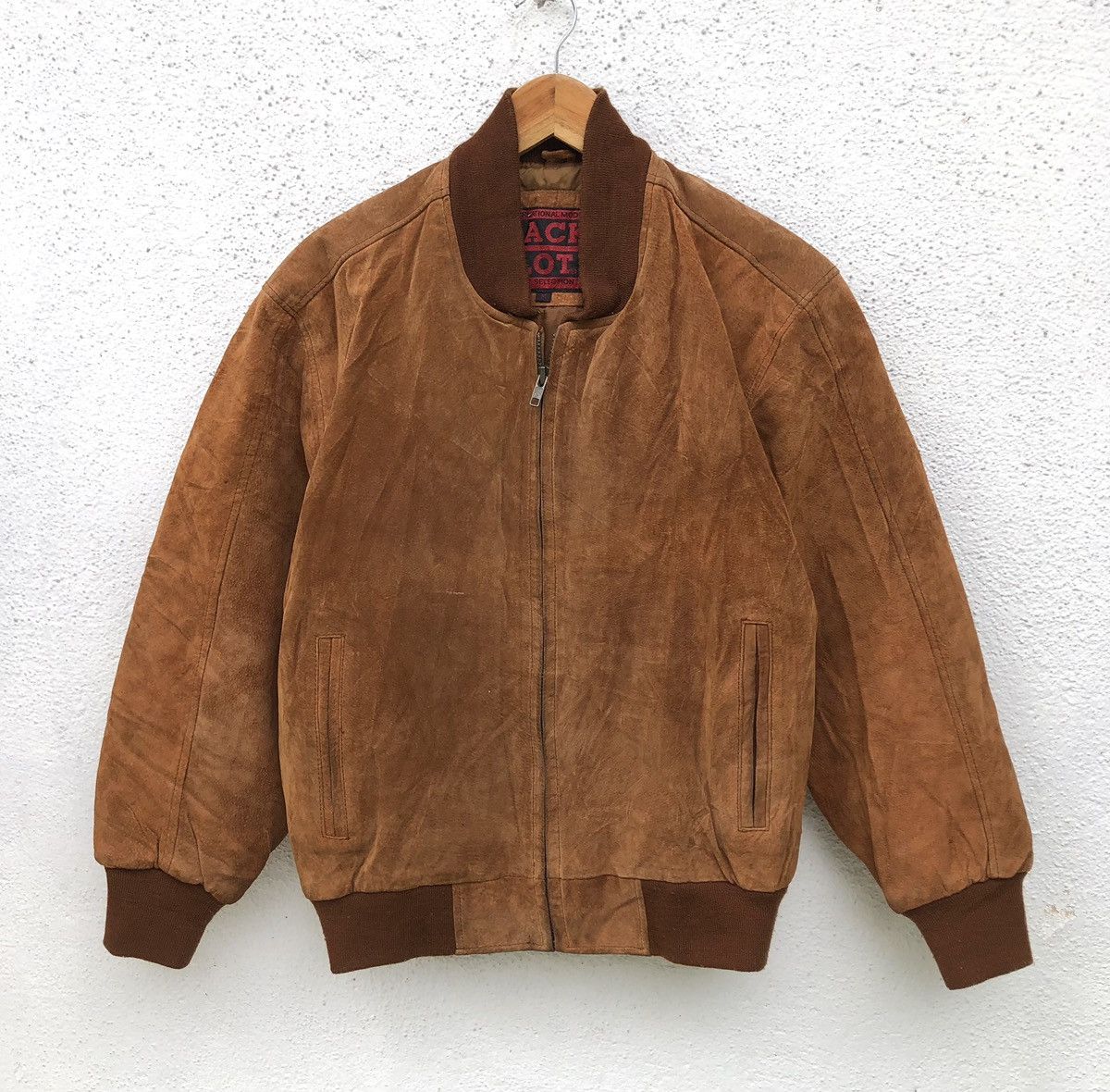 Vintage Vintage Black Lot Suede Leather Bomber Jacket Size US M / EU 48-50 / 2 - 7 Thumbnail