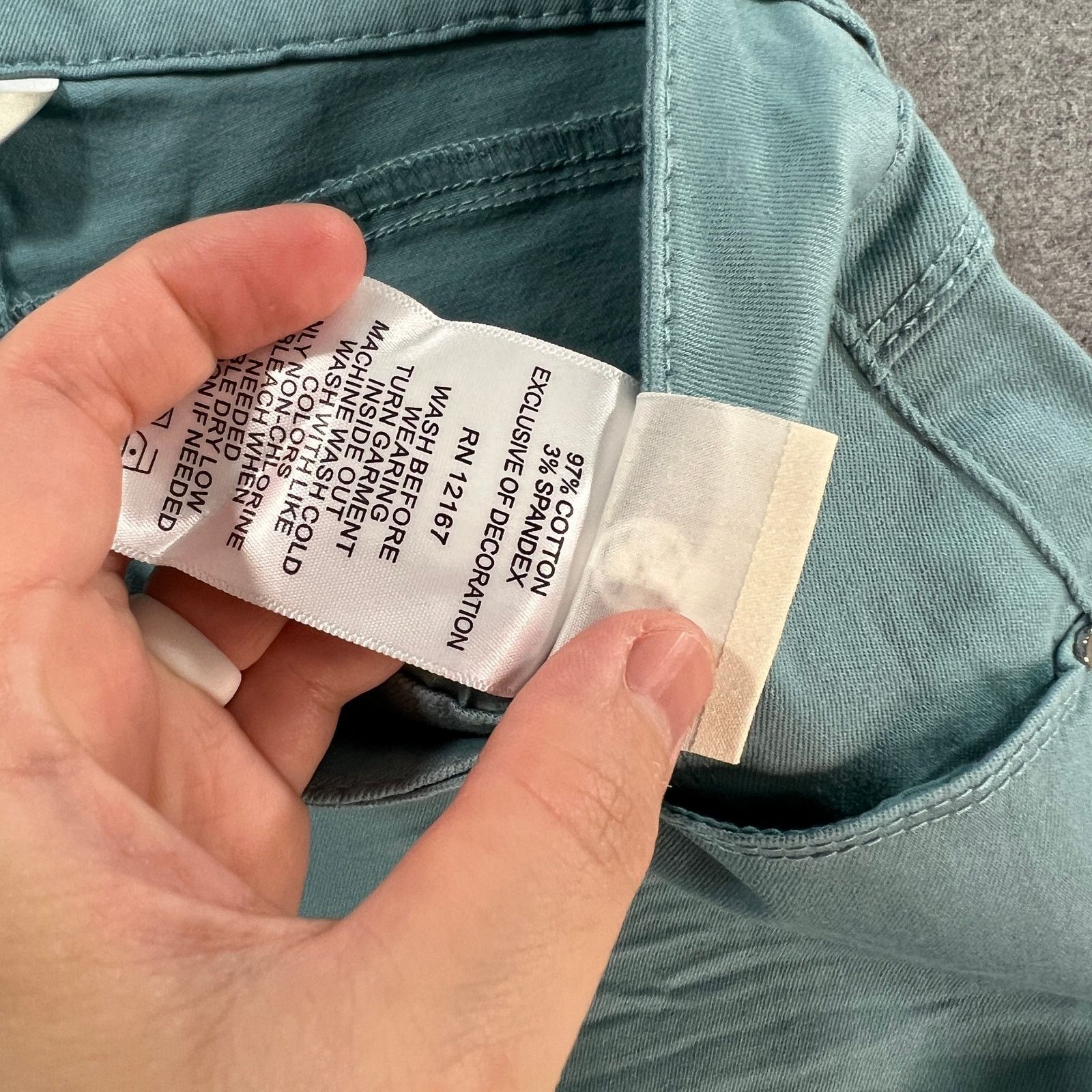 Other Laurie Felt Regular Wave Denim 5-Pocket Crop Straight Jeans Size 34" / US 12 / IT 48 - 10 Thumbnail