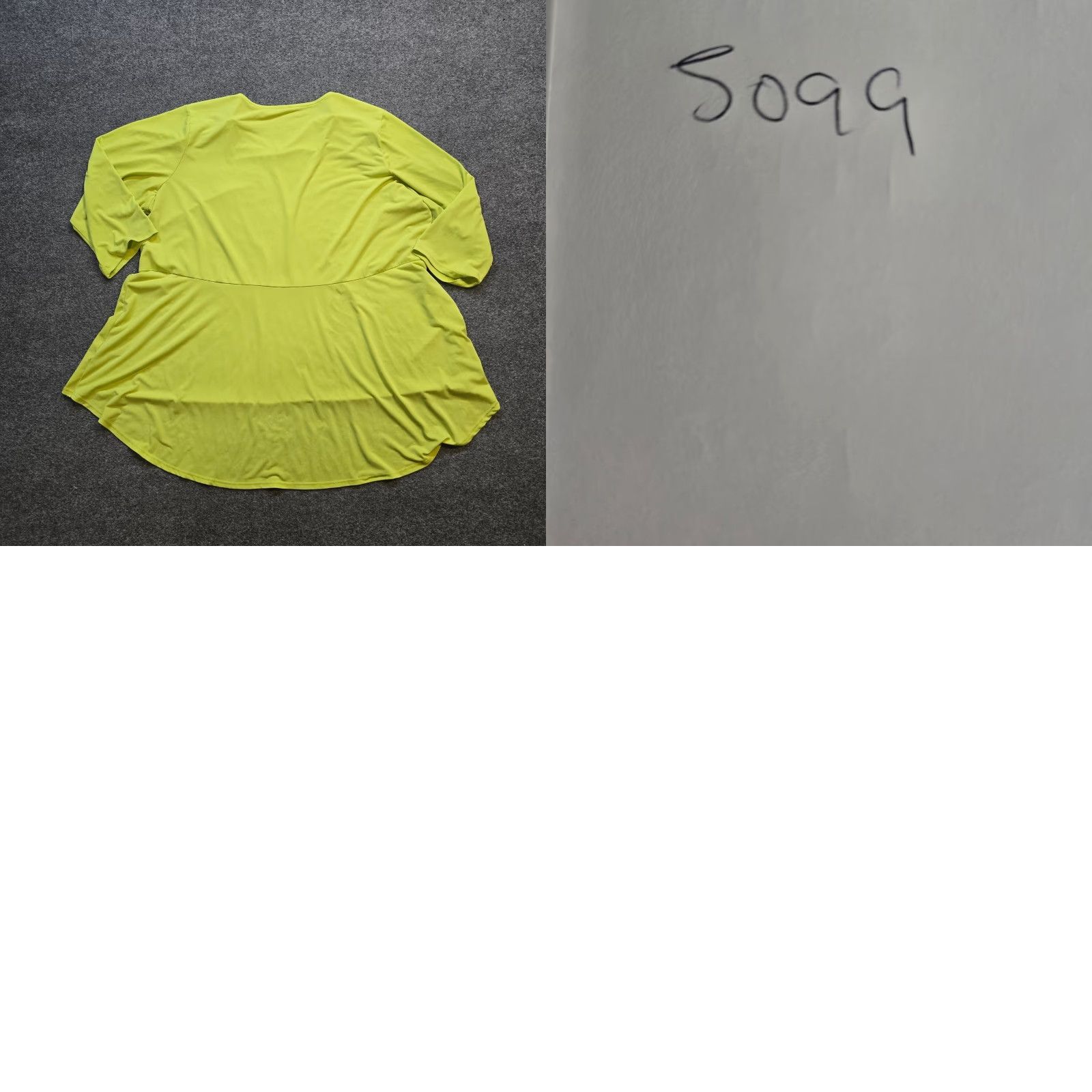 Vintage Susan Graver Blouse Women 2X Green Knit A Line Short Sleeve Casual Basic Career Womens Size XXL / US 16-18 / IT 52-54 - 8 Thumbnail