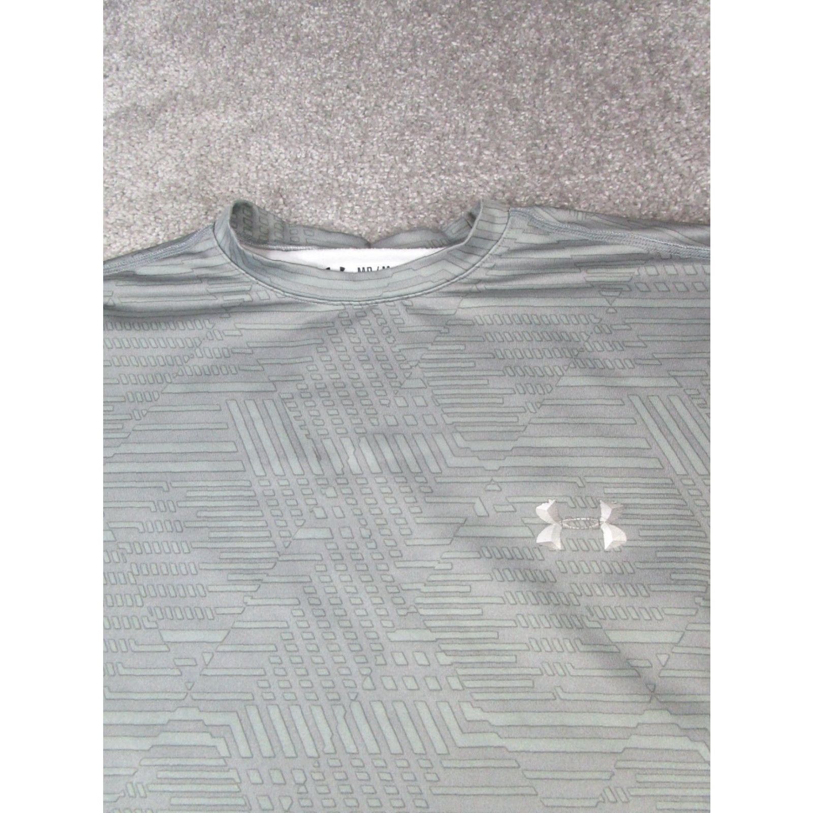 Under Armour Under Armour Shirt Mens Medium Gray ColdGear Running Pullover Size US M / EU 48-50 / 2 - 2 Thumbnail