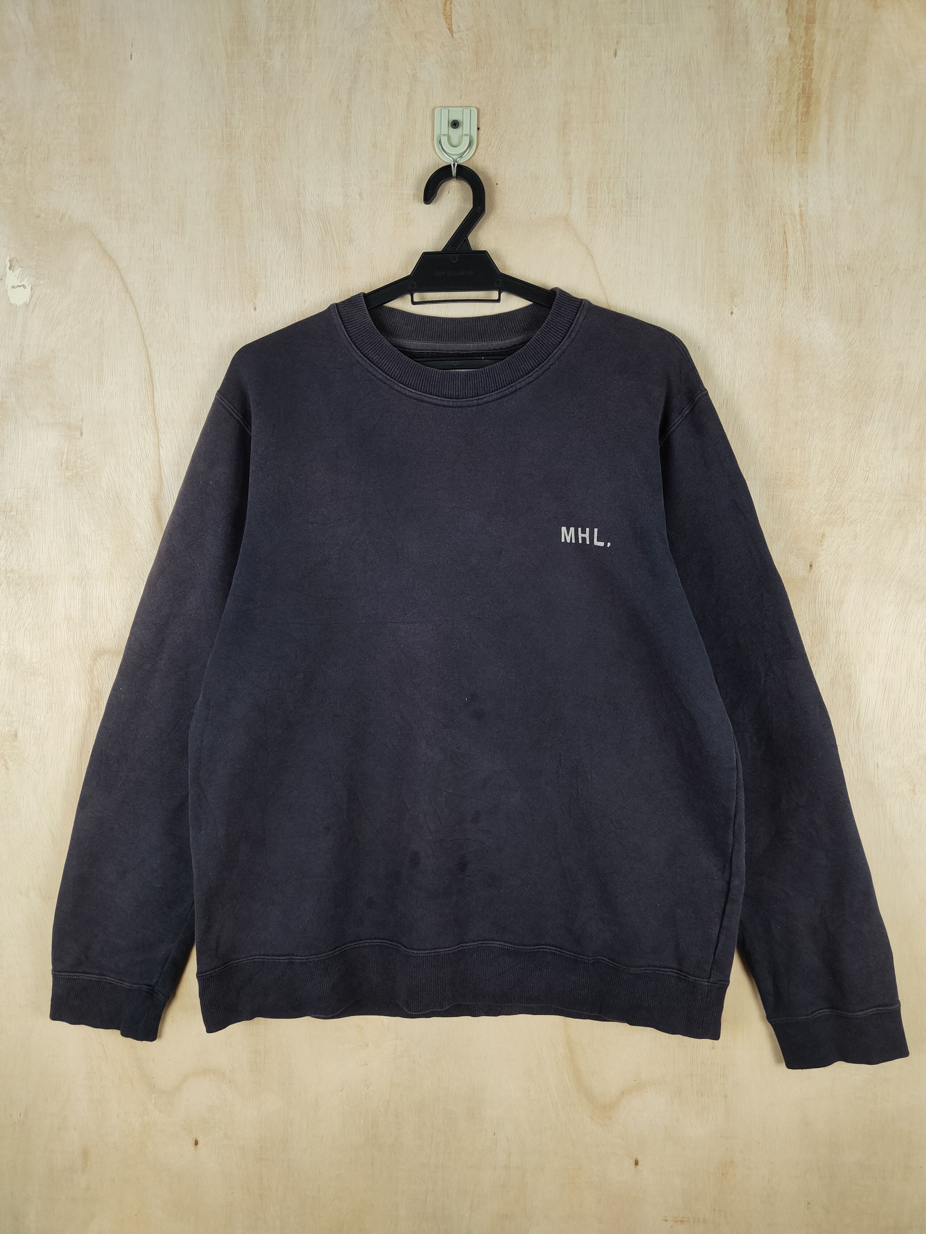 Margaret Howell D Margaret Howell Dark Blue Faded Sweatshirts #S2589 Size US L / EU 52-54 / 3 - 1 Thumbnail