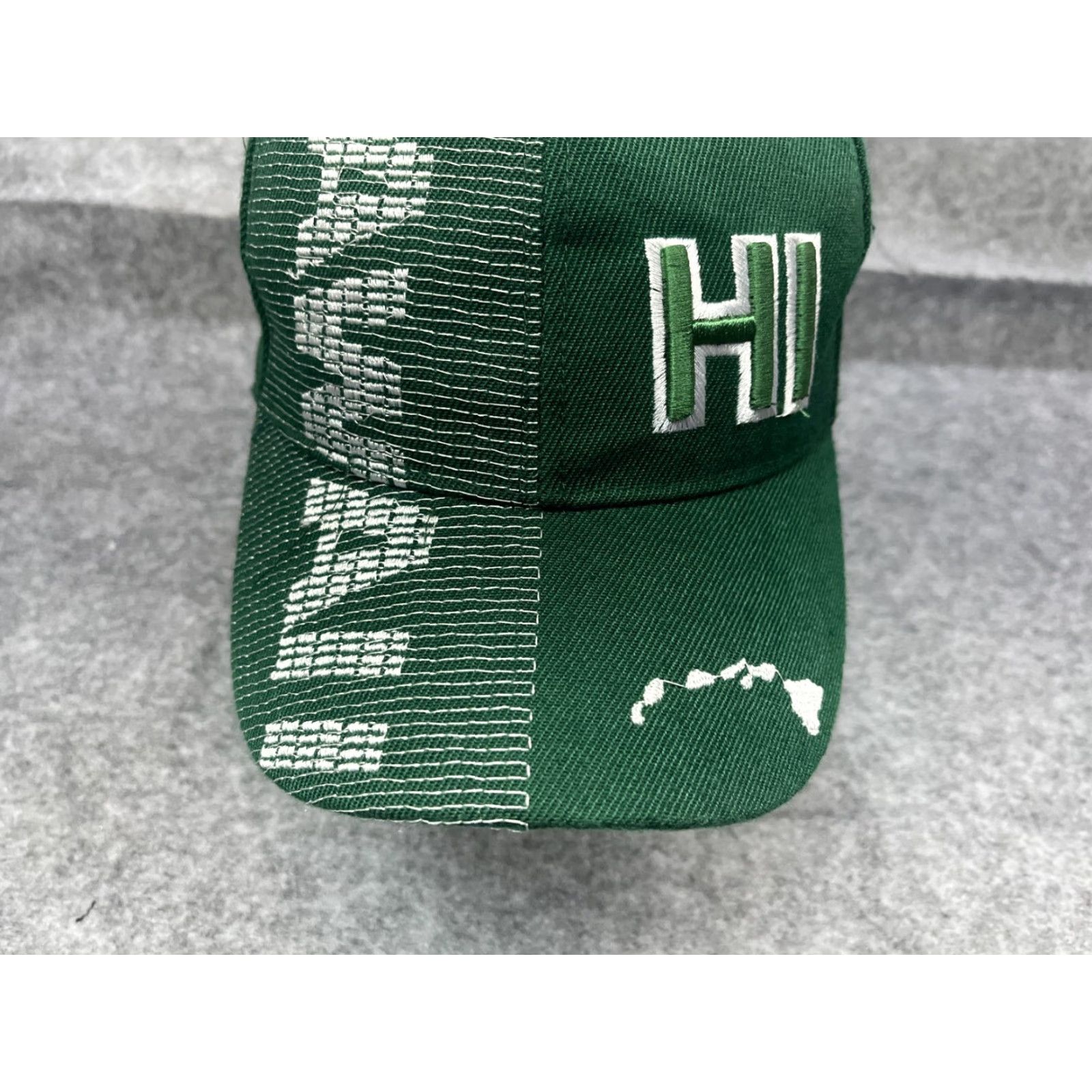 Vintage Island Crew Hawaii Hat Adult One Size Green 100% Polyester Beach Size ONE SIZE - 3 Thumbnail