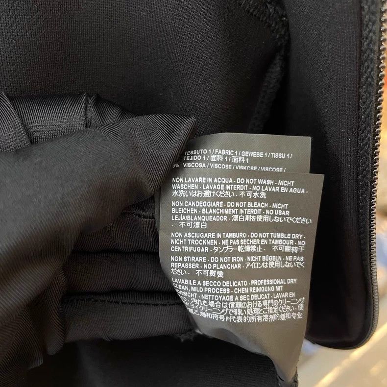 Balenciaga Balenciaga Black Viscose Fiber Stand Collar Long Sleeve Sp Size US M / EU 48-50 / 2 - 6 Thumbnail