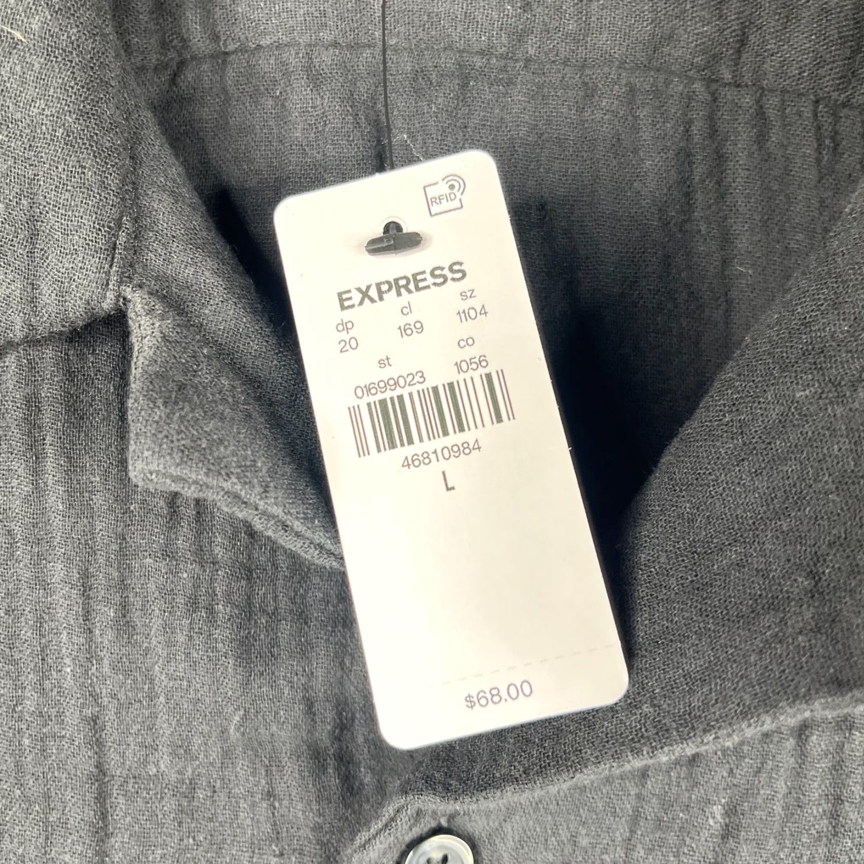 Express Express Shirt L Black Button-Up Short Sleeve Men NEW Size US L / EU 52-54 / 3 - 3 Thumbnail