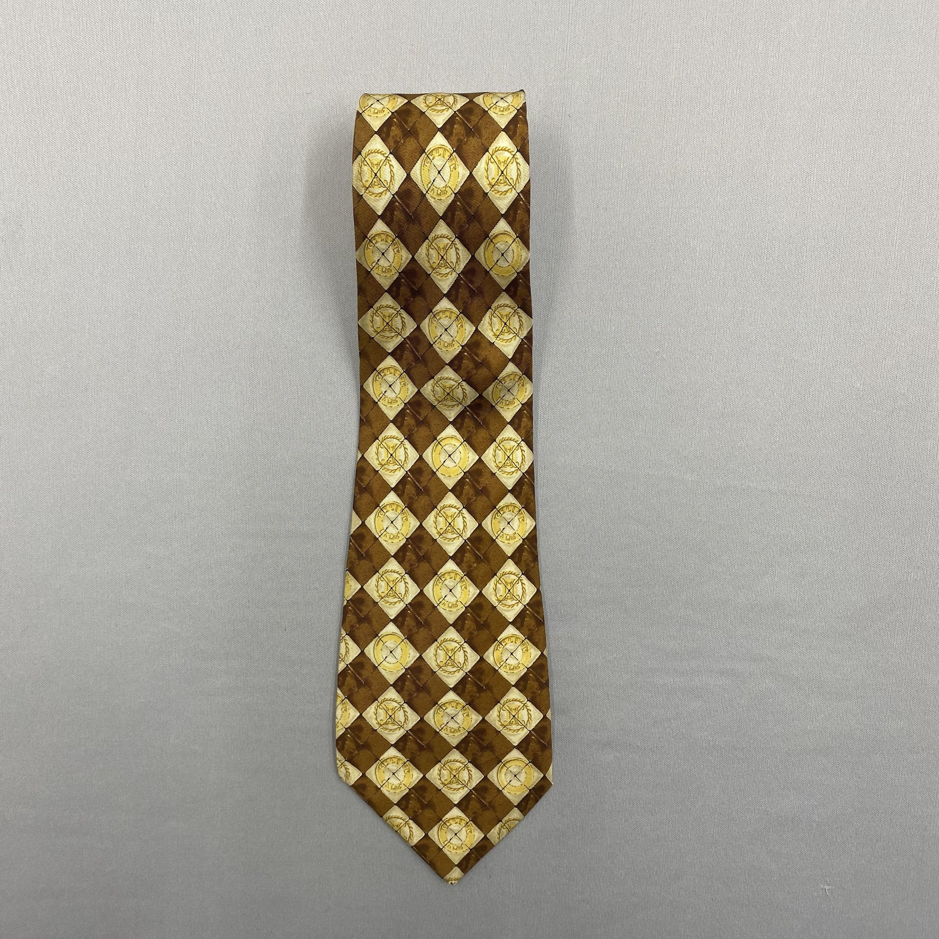 Celine Vintage Celine SILK Necktie Cravate Pure Silk Neck Tie Size ONE SIZE - 3 Thumbnail