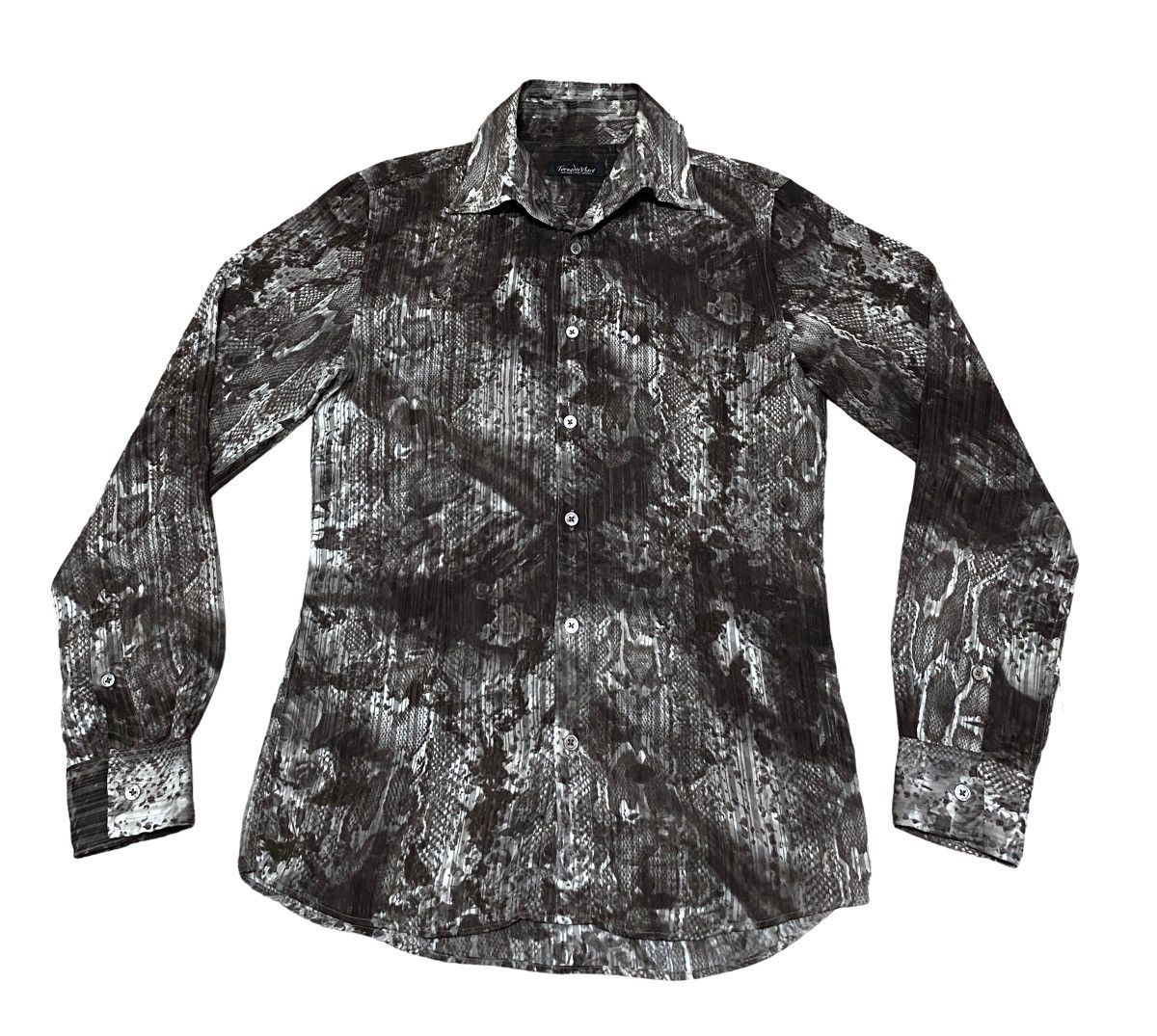 トップス Tornado mart snakeskin wrinkled shirt Tornado mart snakeskin wrinkled shirt