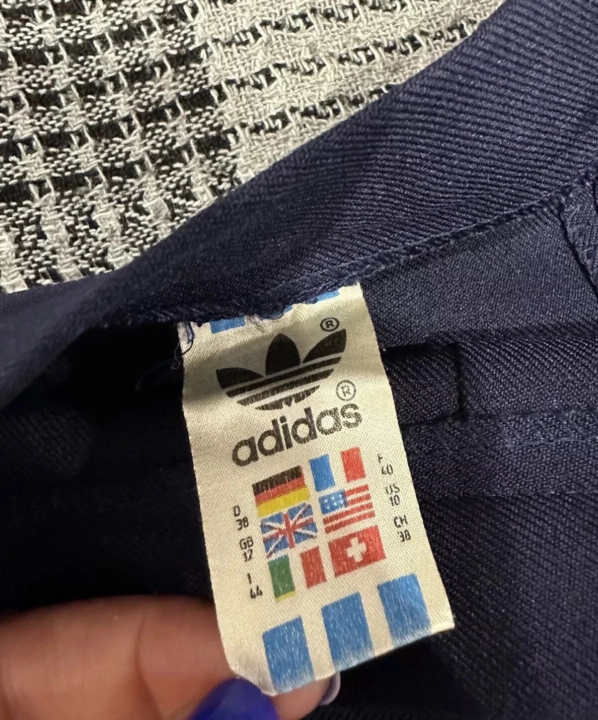 Adidas × Vintage Vintage 1980s Adidas Made in West Germany Blue Skirt Size 26" / US 2 / IT 38 - 10 Thumbnail