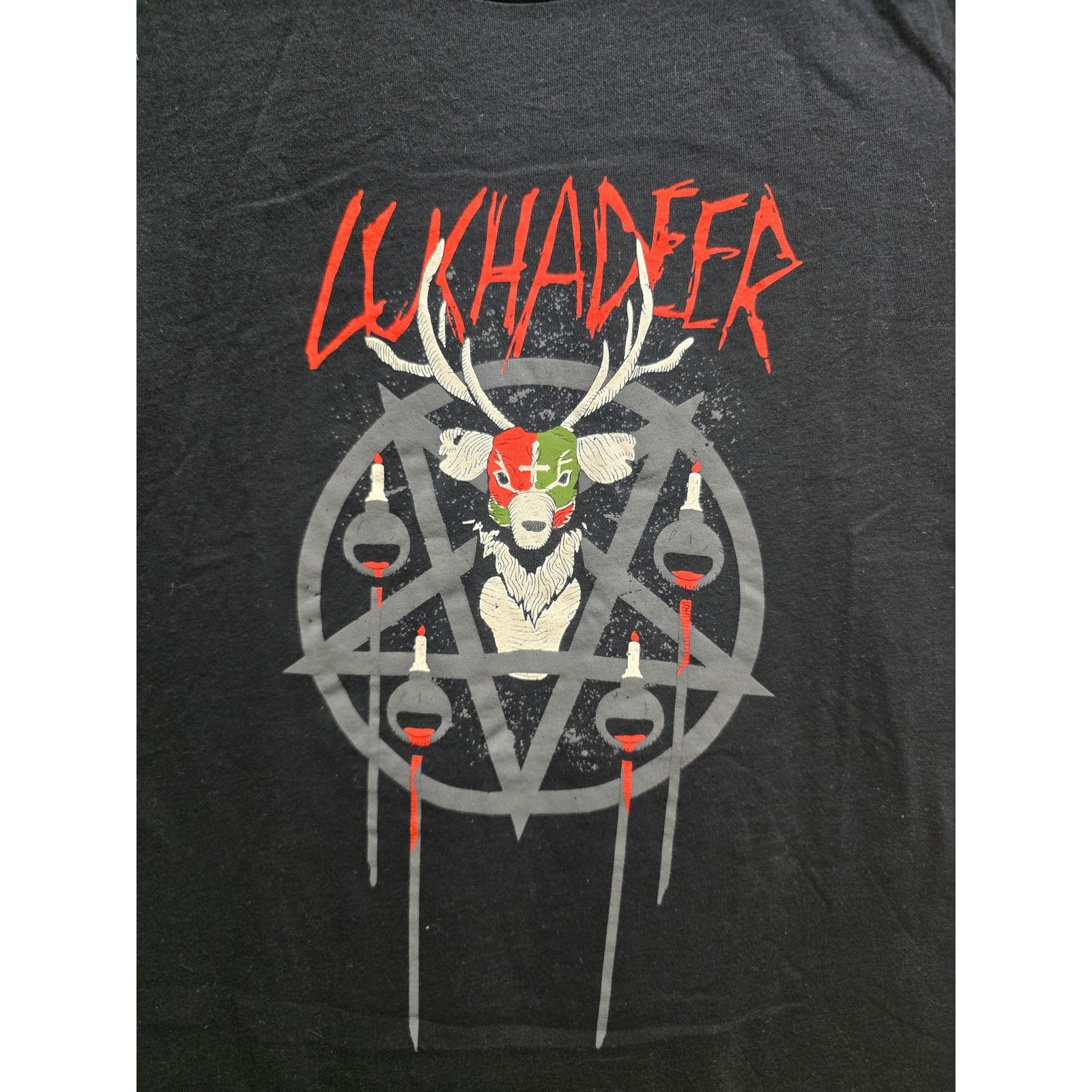 Other Luchadeer Shirt Black Graphic Tee Deer Mask XXL Womens 2X Size XXL / US 16-18 / IT 52-54 - 2 Thumbnail