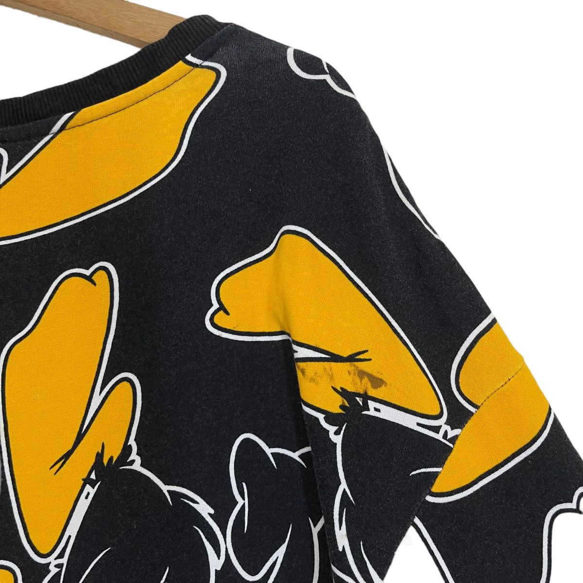 Cartoon Network × Disney × H&M Daffy Duck Looney Tunes Black All Over Print Sweatshirt Size US L / EU 52-54 / 3 - 8 Thumbnail