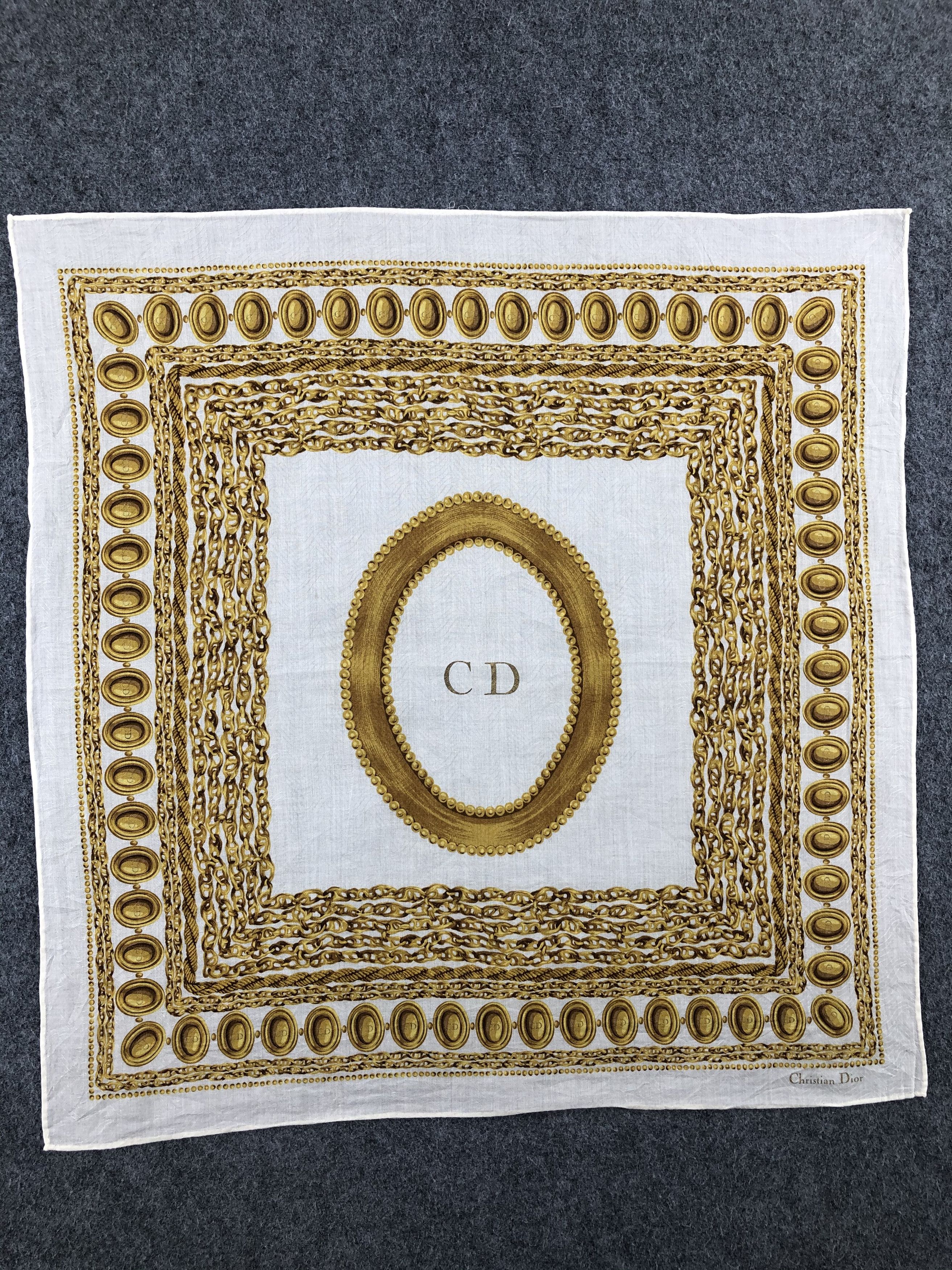 Vintage Christian Dior Handkerchief / Bandana / Neckerchief Size ONE SIZE - 3 Thumbnail
