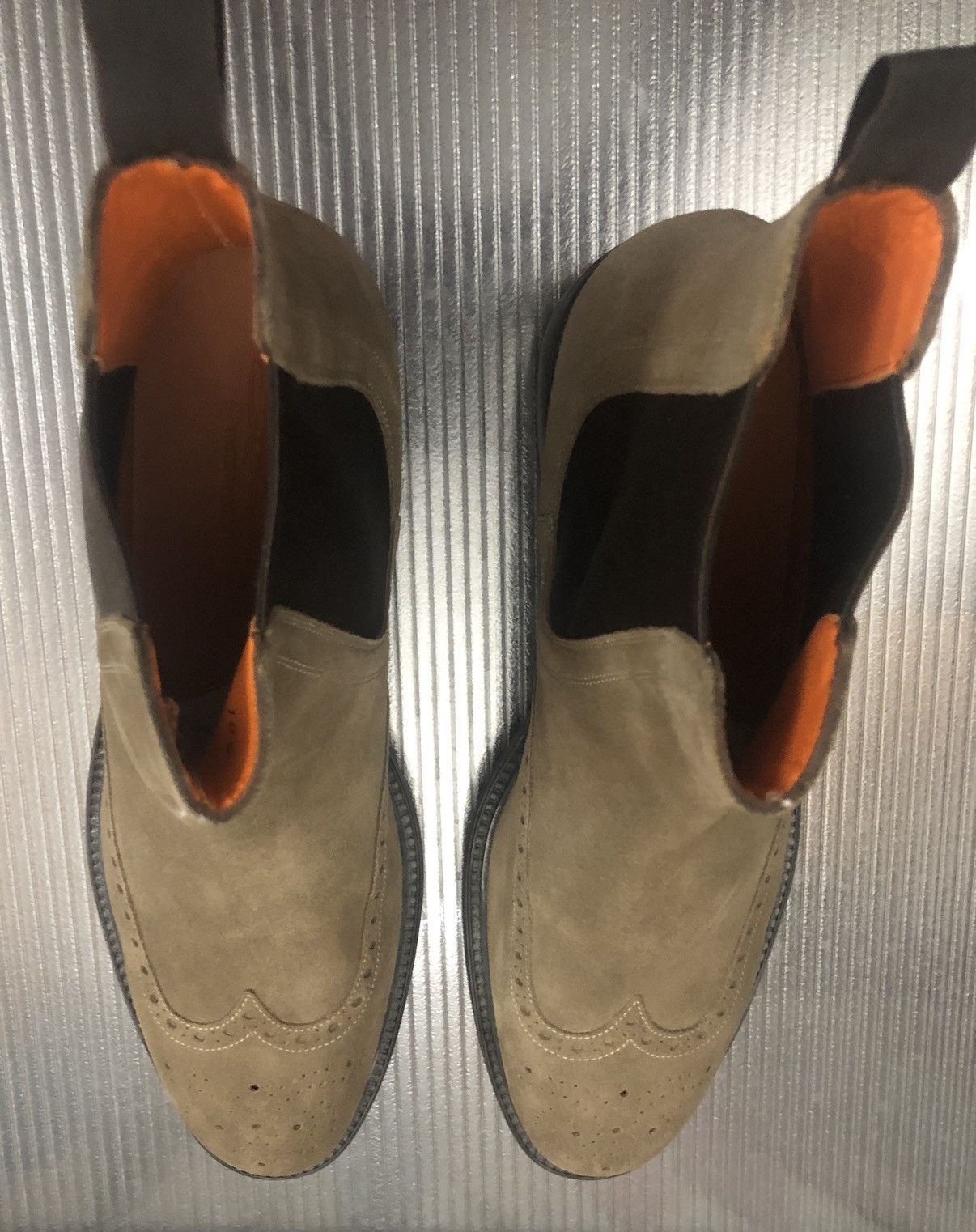 Santoni Santoni 🇮🇹 brown suede commando Chelsea boots 11.5 US NEW Size US 11.5 / EU 44-45 - 11 Thumbnail