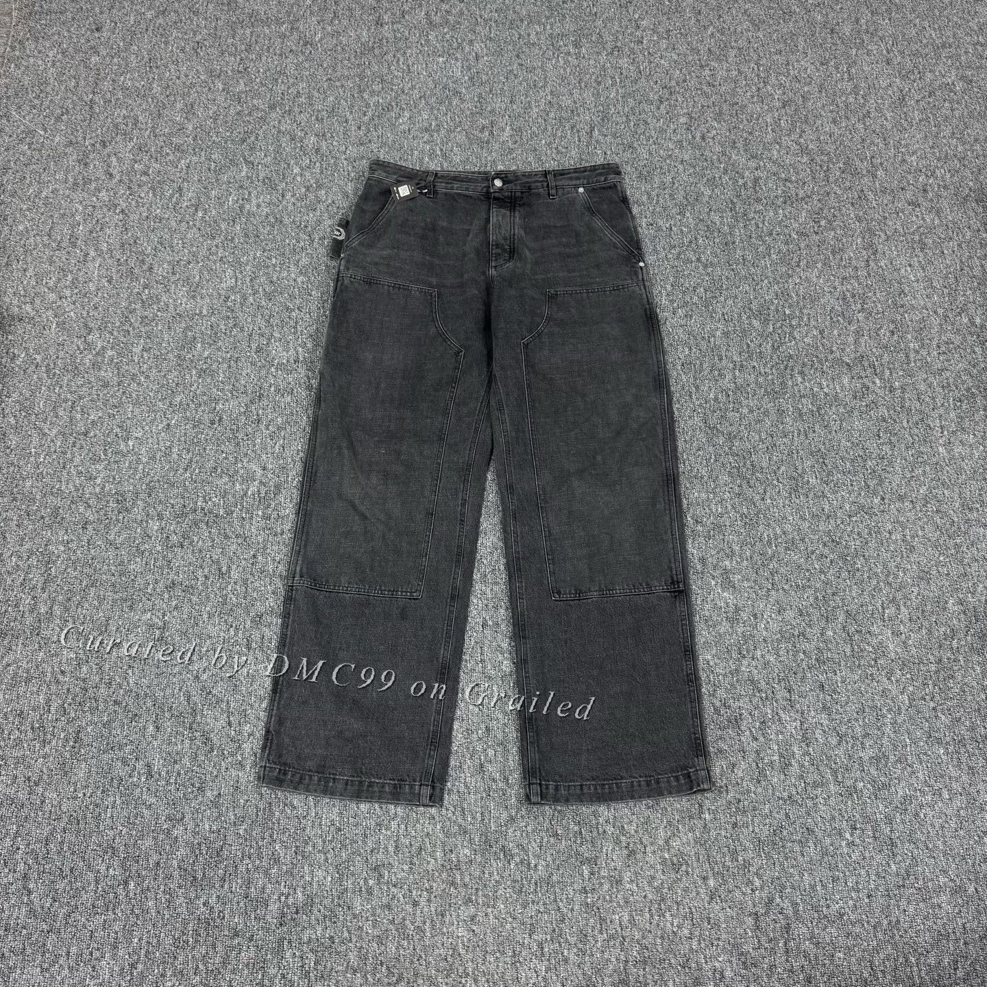 Dior Dior 26SS Embroidered Logo Washed Cargo Pants Size US 35 - 1 Thumbnail