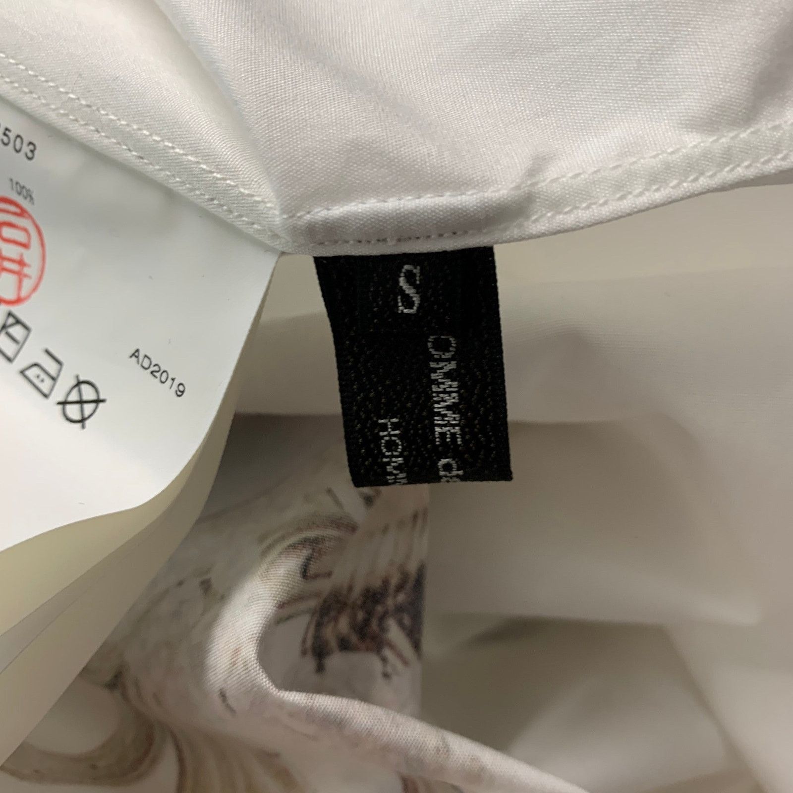 Comme des Garcons Homme Plus PLUS Size S White Gold Embellishment Long Sleeve Shirt Size US S / EU 44-46 / 1 - 6 Thumbnail