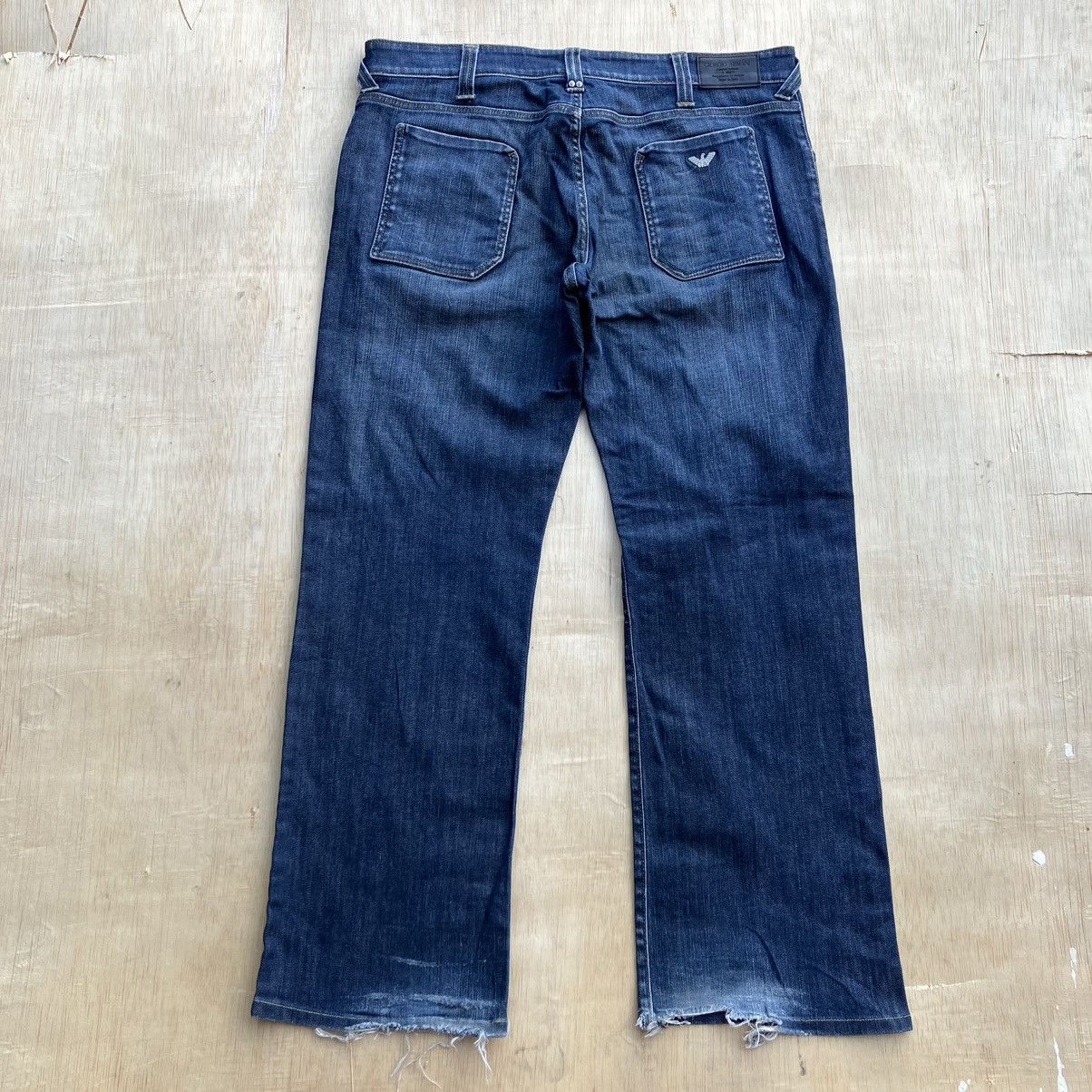 Giorgio Armani GIORGIO ARMANI BIG WHITE PLATINUM DENIM LOOSE FIT FADED Size US 38 / EU 54 - 10 Thumbnail