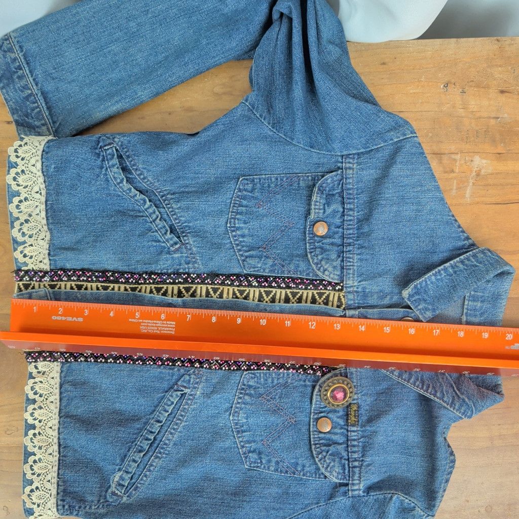 Wrangler Vintage Selvedge Denim Embellished Wrangler Jacket Size XS / US 0-2 / IT 36-38 - 5 Thumbnail