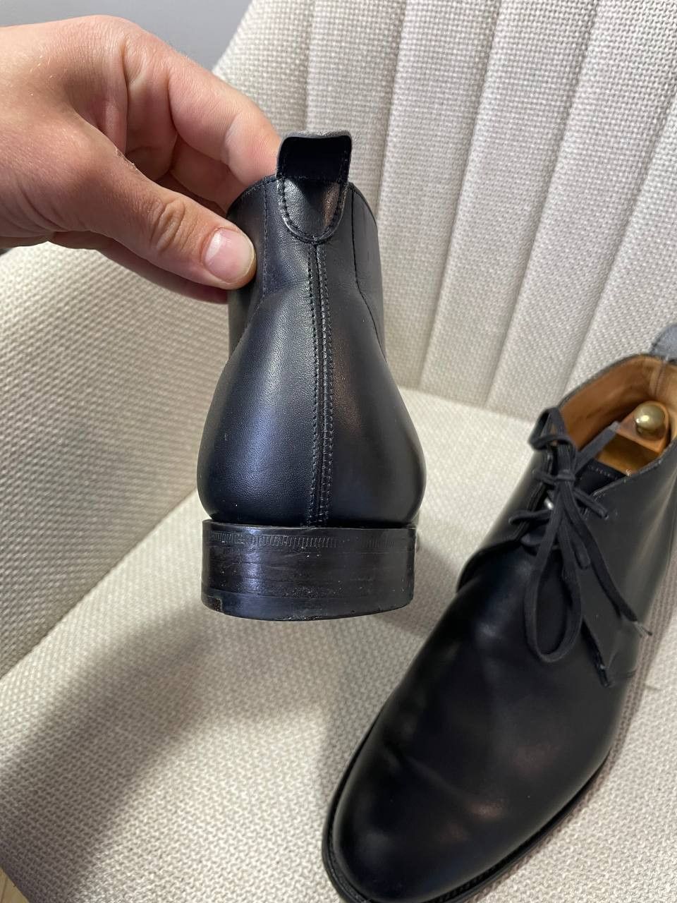 Grenson Grenson Chukka Boots Black Leather Shoes Men's Size US 9.5 / EU 42-43 - 6 Thumbnail