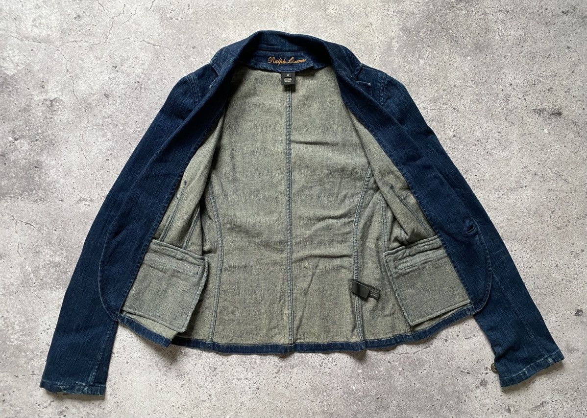Ralph Lauren Ralph Lauren Women’s Denim Blazer Jacket One-Button Blue 6 Size M / US 6-8 / IT 42-44 - 9 Thumbnail