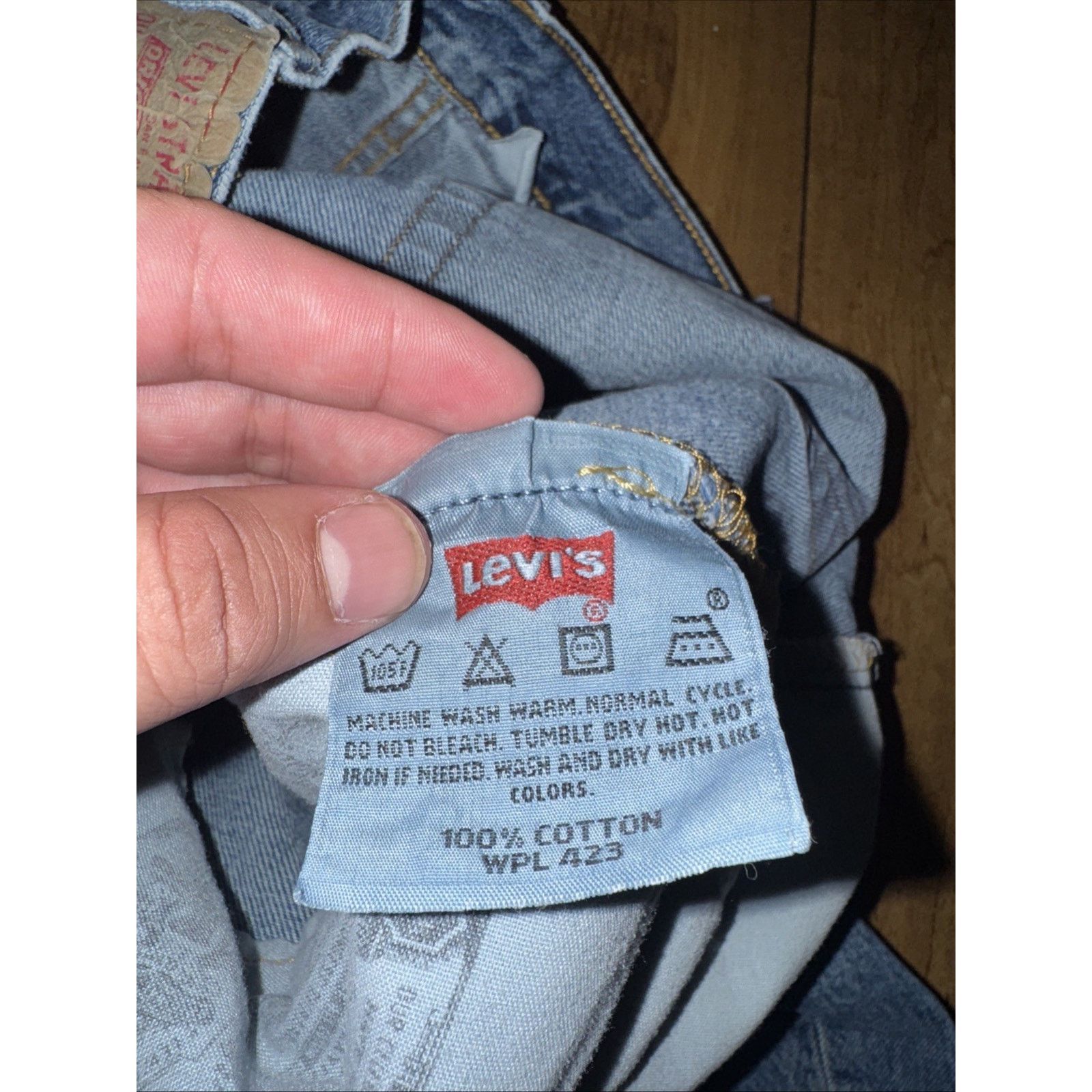 Levi's × Vintage Vintage Levi’s 501 Jeans Distressed Button Fly Straight Leg Size US 36 / EU 52 - 10 Thumbnail